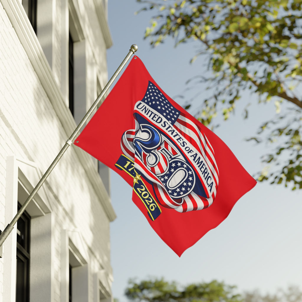 USA 250th Anniversary Flag 3 x 5 Double Sided 1776-2026 Patriotic Outdoor Banner Polyester Flag with Grommets