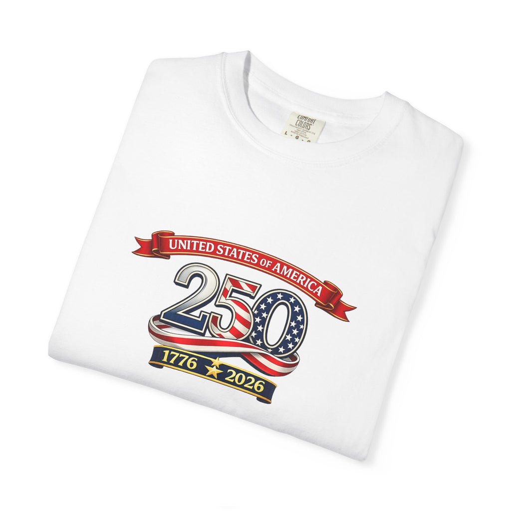 USA 250th Anniversary Shirt 1776-2026 Patriotic T-Shirt America Birthday Tee July 4th Patriotic Gift 3 colors 100% cotton
