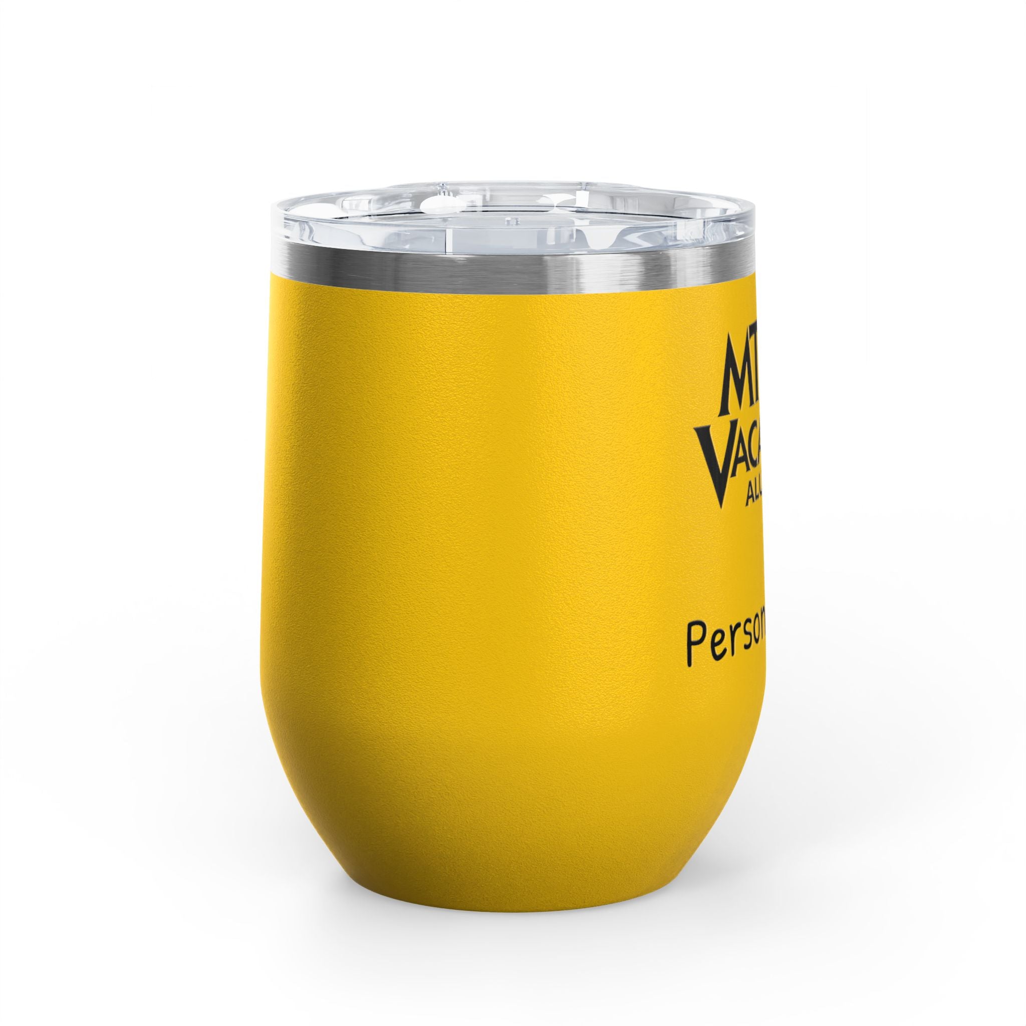 MTI Vacations Personalized Wine Tumbler Travel Mug for Wine Lovers Alumni Keepsake Drinking Companion for Celebrations 12 oz
