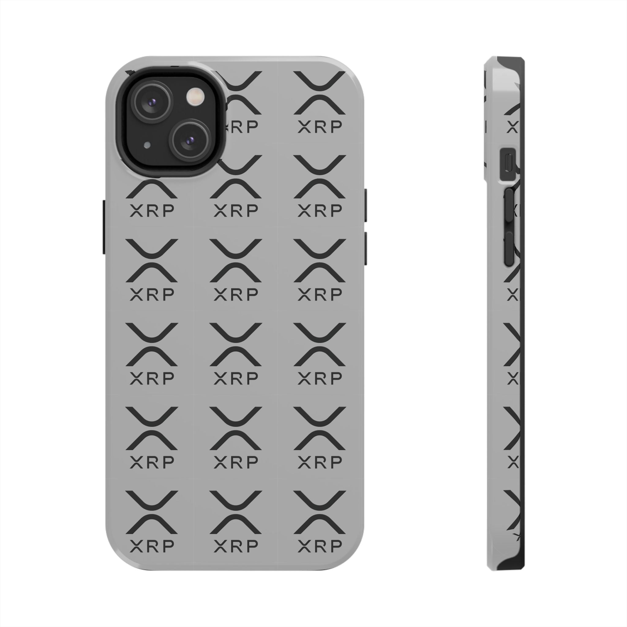 XRP Tough Phone Case Crypto iPhone Samsung Case Glossy Protective Phone Cover Modern Ripple Pattern Case