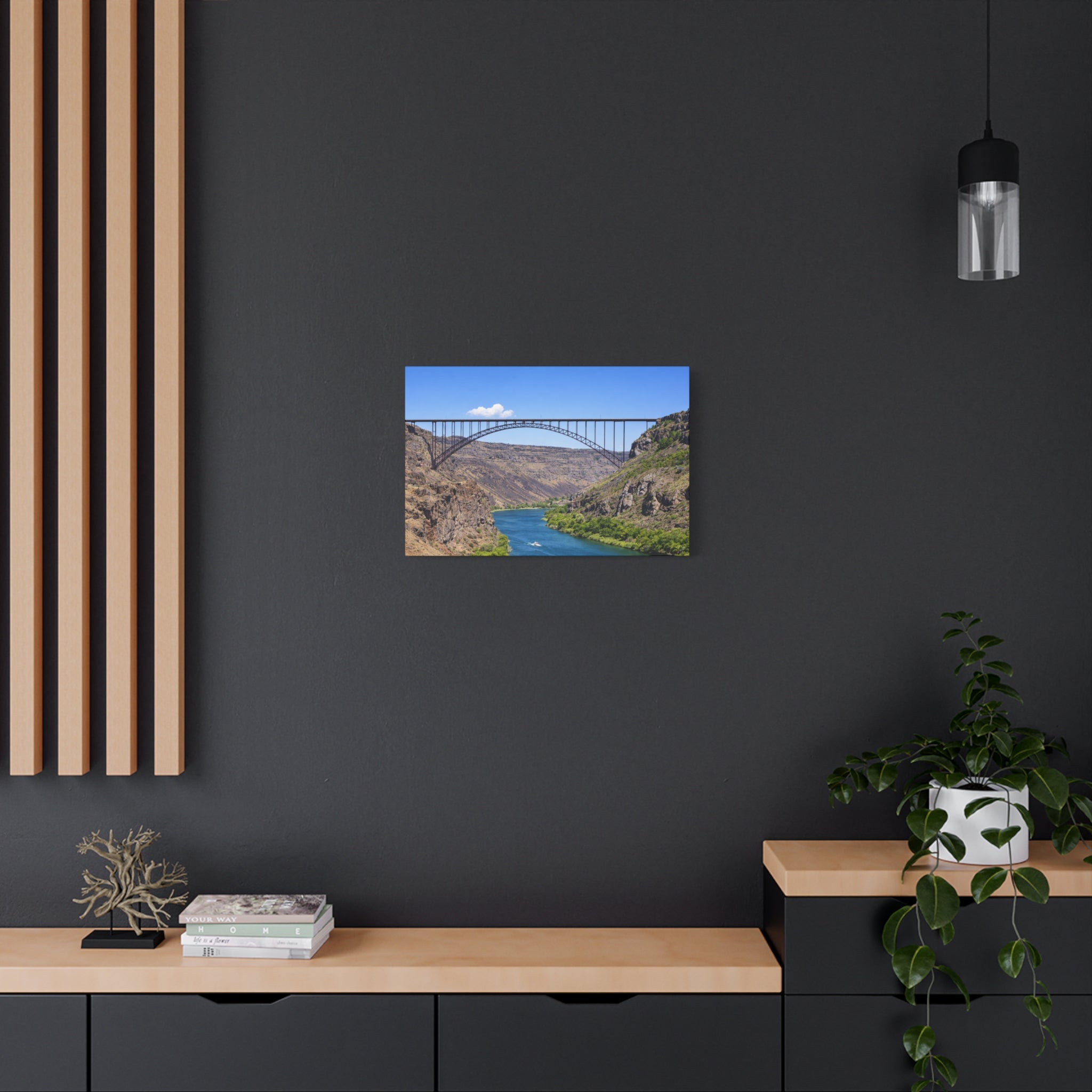 Perrine Bridge Canvas Wall Art Snake River Canyon Landscape Twin Falls Idaho Scenic Photography Stretched 1.25 6 sizes