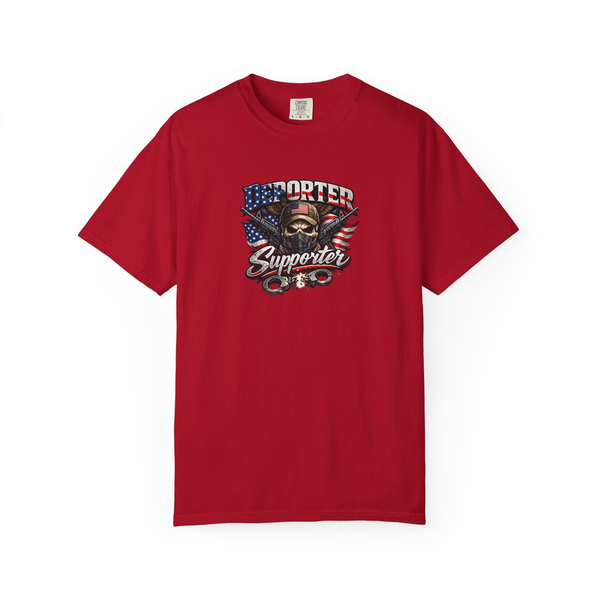 Deporter Supporter T-Shirt Patriotisches Statement-Shirt Amerikanischer Stolz Grafikshirt Freiheit & Grenzsicherheit T-Shirt 9 Farben 100% Baumwolle
