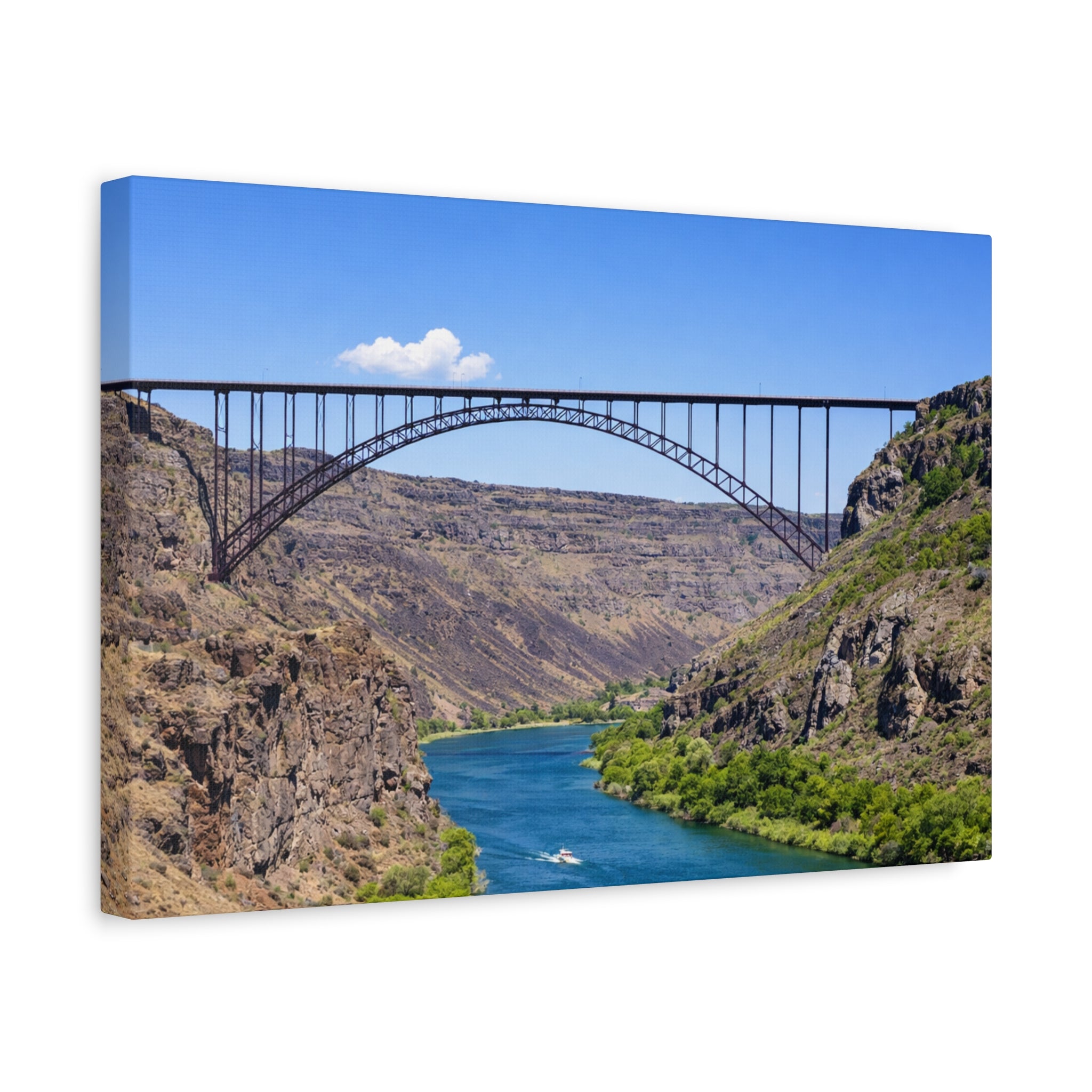 Perrine Bridge Canvas Wall Art Snake River Canyon Landscape Twin Falls Idaho Scenic Photography Stretched 1.25 6 sizes