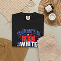 SatsandStripes.com True to the Red White and Blue Patriotic T-Shirt – American Flag USA Graphic Tee Black Folded