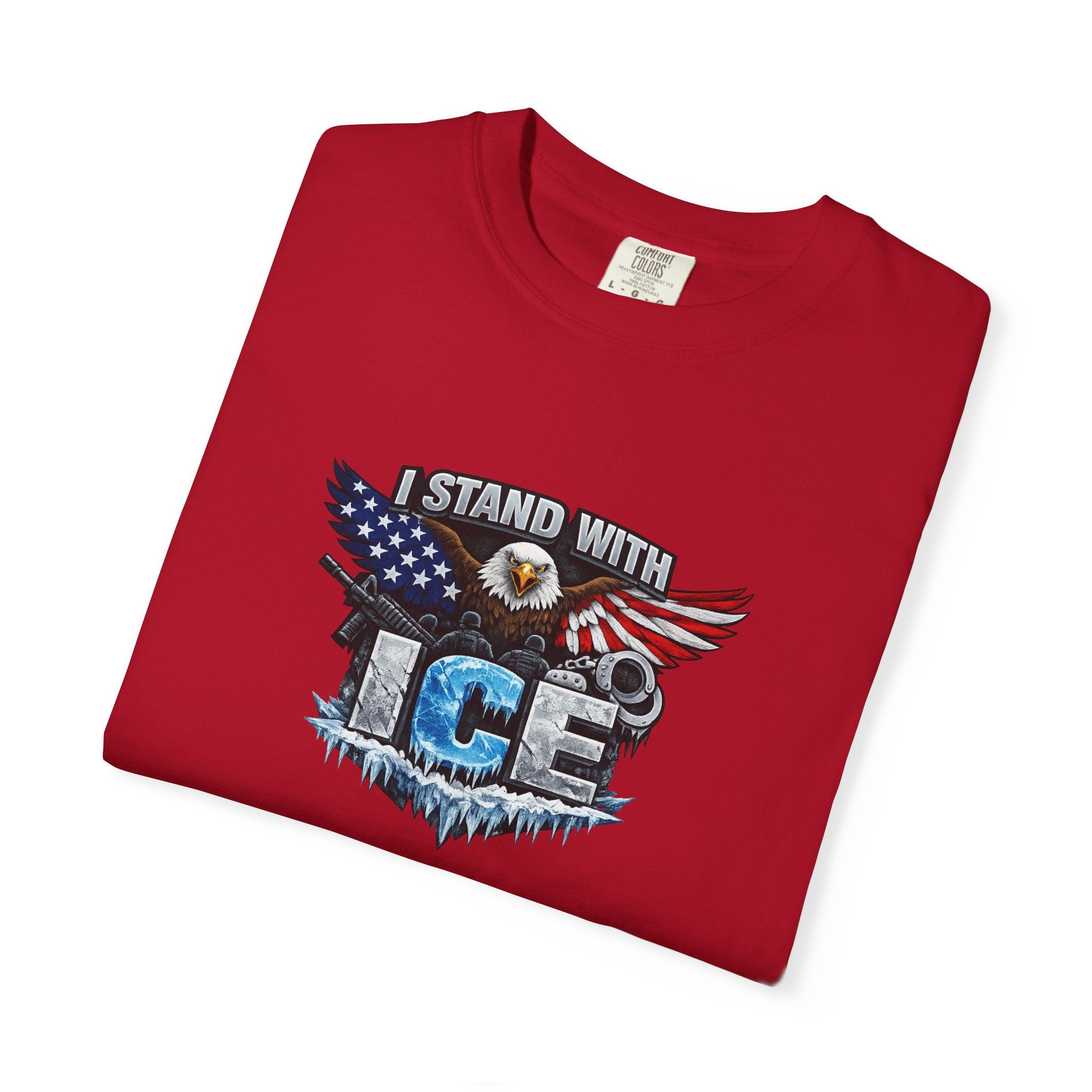 I Stand With ICE T-Shirt Pro ICE Support Shirt Conservative America Shirt Freedom & Law Enforcement Tee 9 colors 100% cotton