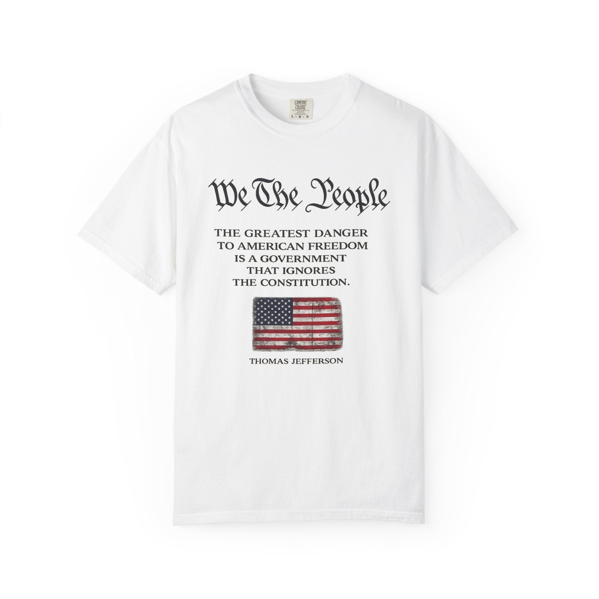 We The People Shirt Patriotic Constitution Tee Freedom USA Flag T-Shirt American Liberty Graphic Tee 3 colors 100% cotton