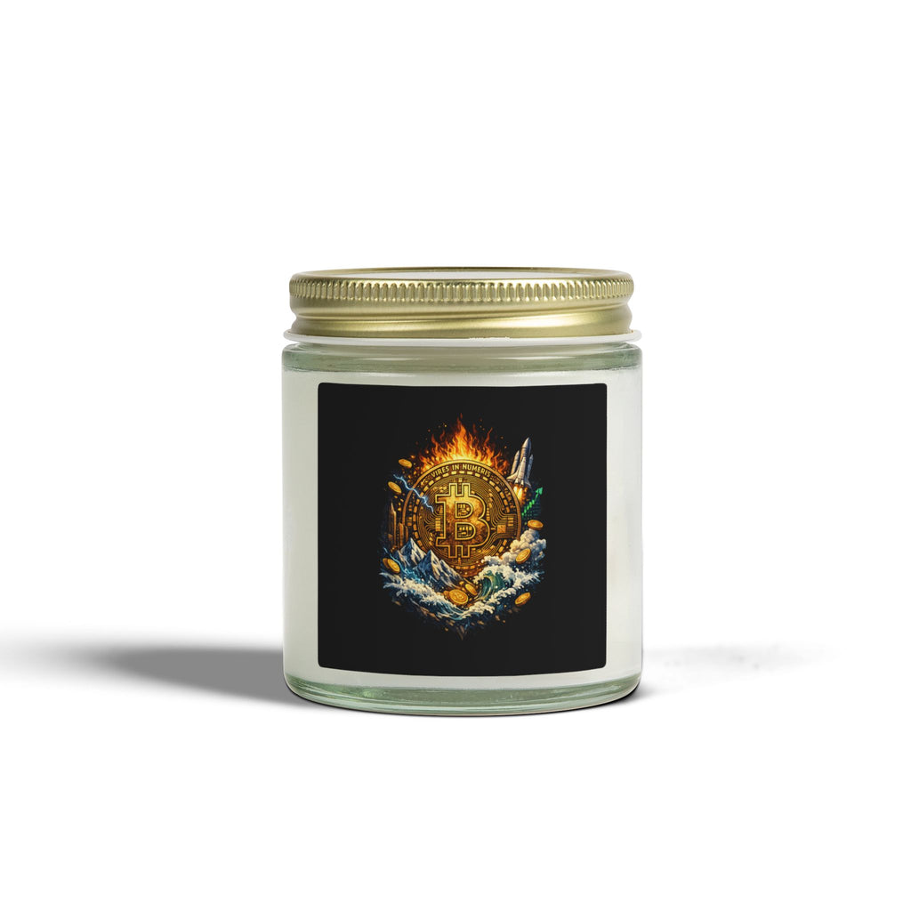 Bitcoin Scented Candles Coconut Apricot Wax 4 oz & 9 oz sizes 8 scents