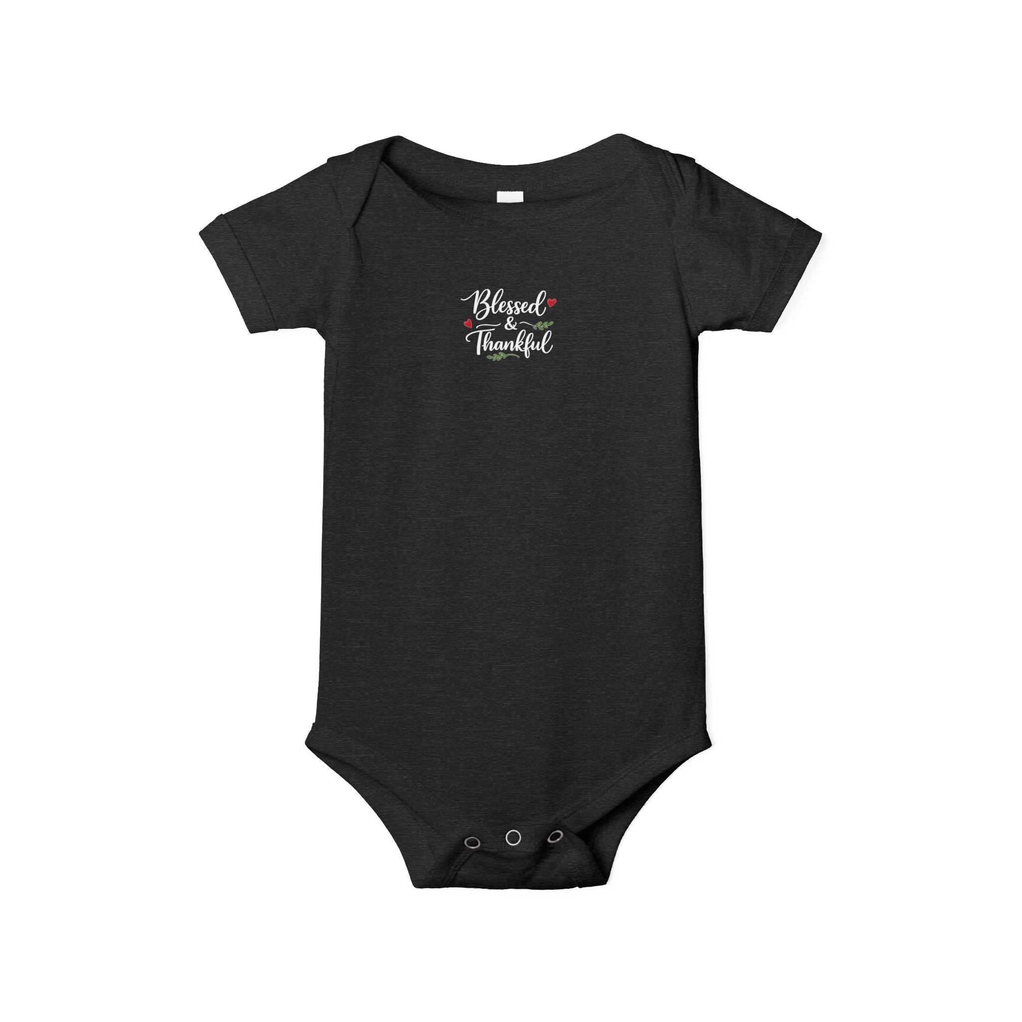 Blessed & Thankful Baby Onesie Cute Christian Baby Bodysuit Faith Baby Shower Gift Religious Infant Clothes 7 colors 100% cotton