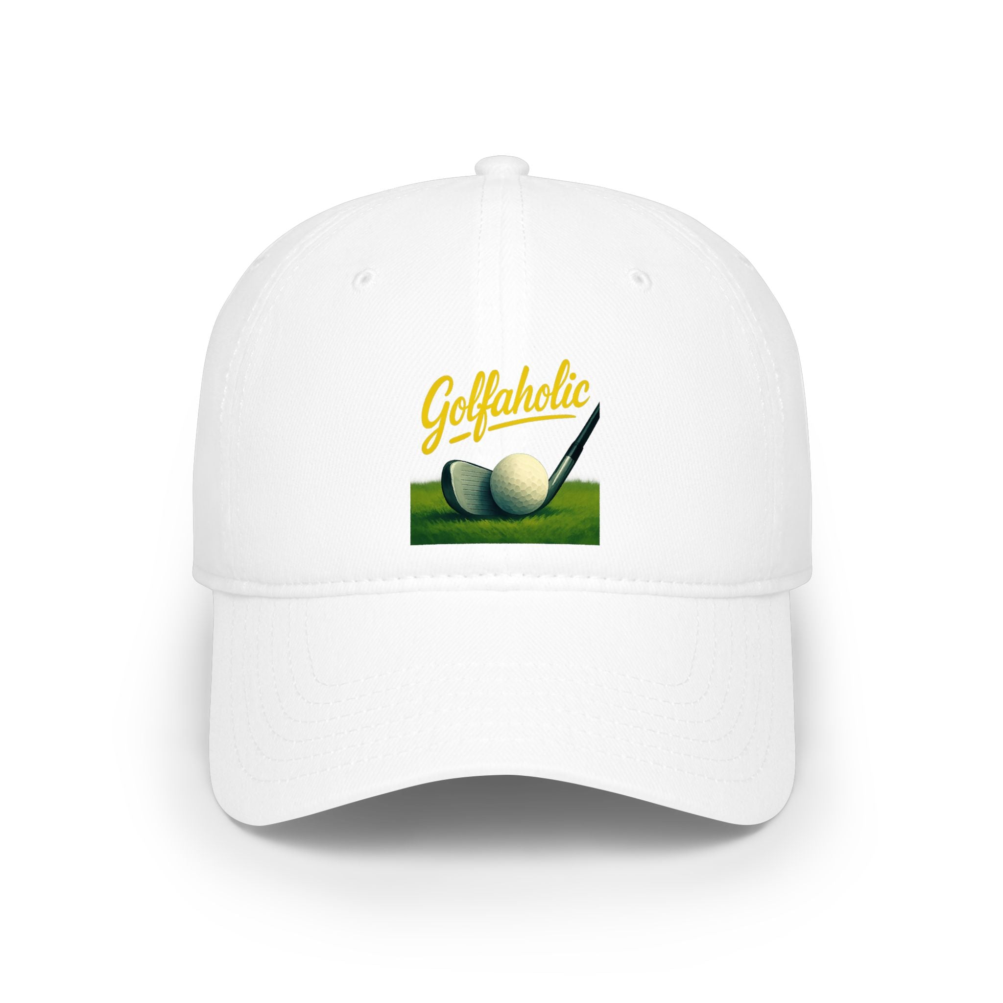 Golfaholic Hat Funny Golf Lover Dad Cap Golf Gift for Men Adjustable Beige Golf Cap Golfer Birthday Gift 4 colors