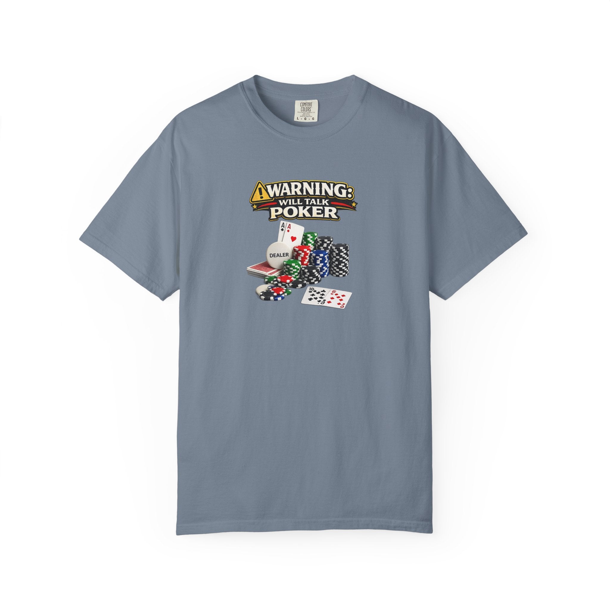 Warnung Wird Poker Reden Hemd Lustiges Pokerspieler T-Shirt Casino Nacht T-Shirt Poker Liebhaber Bekleidung 7 Farben 100% Baumwolle