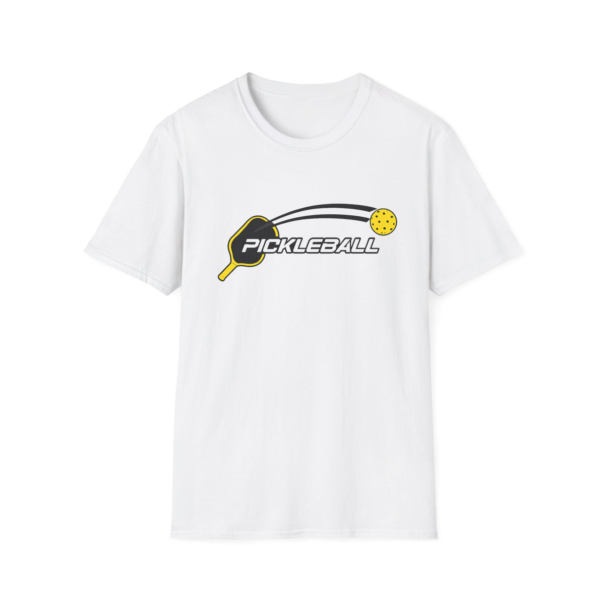 Sats and Stripes Pickleball T-Shirt for Players and Court Legends Pickleball Gift Court Life White