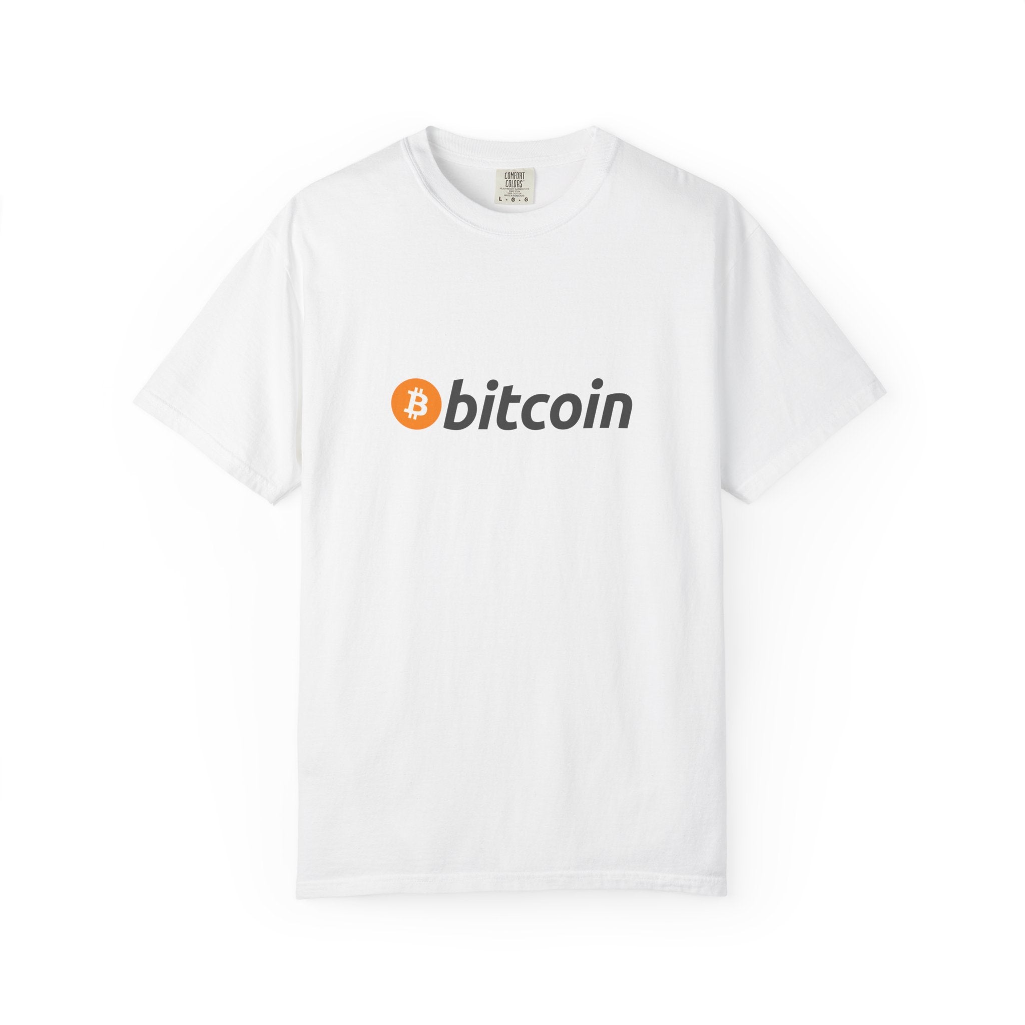 Bitcoin Logo T-Shirt Sauber und Selbstbewusst Das klassische Symbol der finanziellen Freiheit 2 Farben 100 % Baumwolle