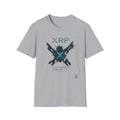 Sats and Stripes XRP Unchained Liquidity Ripple Crypto T-Shirt Grey
