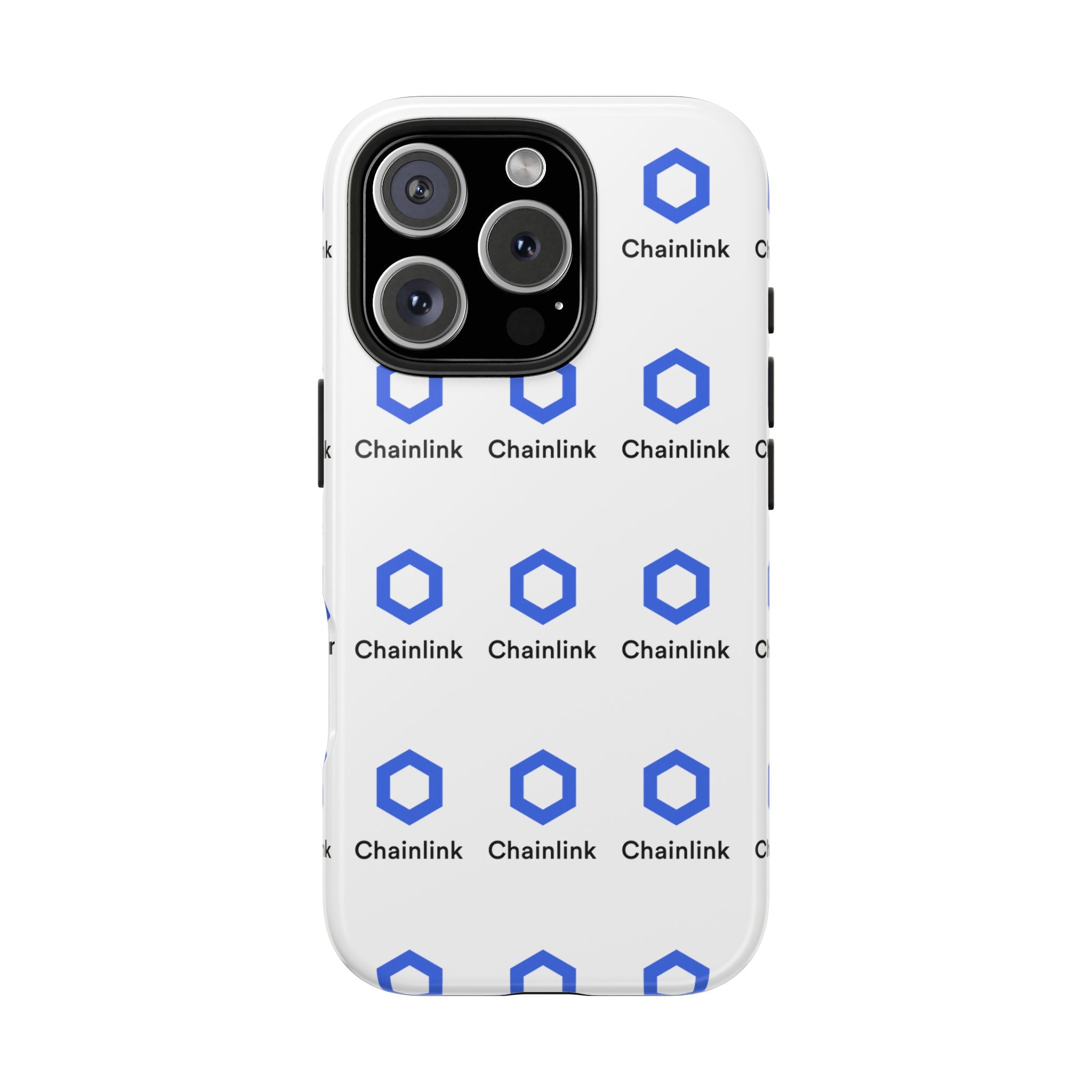 Chainlink Tough Phone Case LINK Crypto Phone Case iPhone and Samsung Case Glossy Protective Cover Chainlink Logo Case