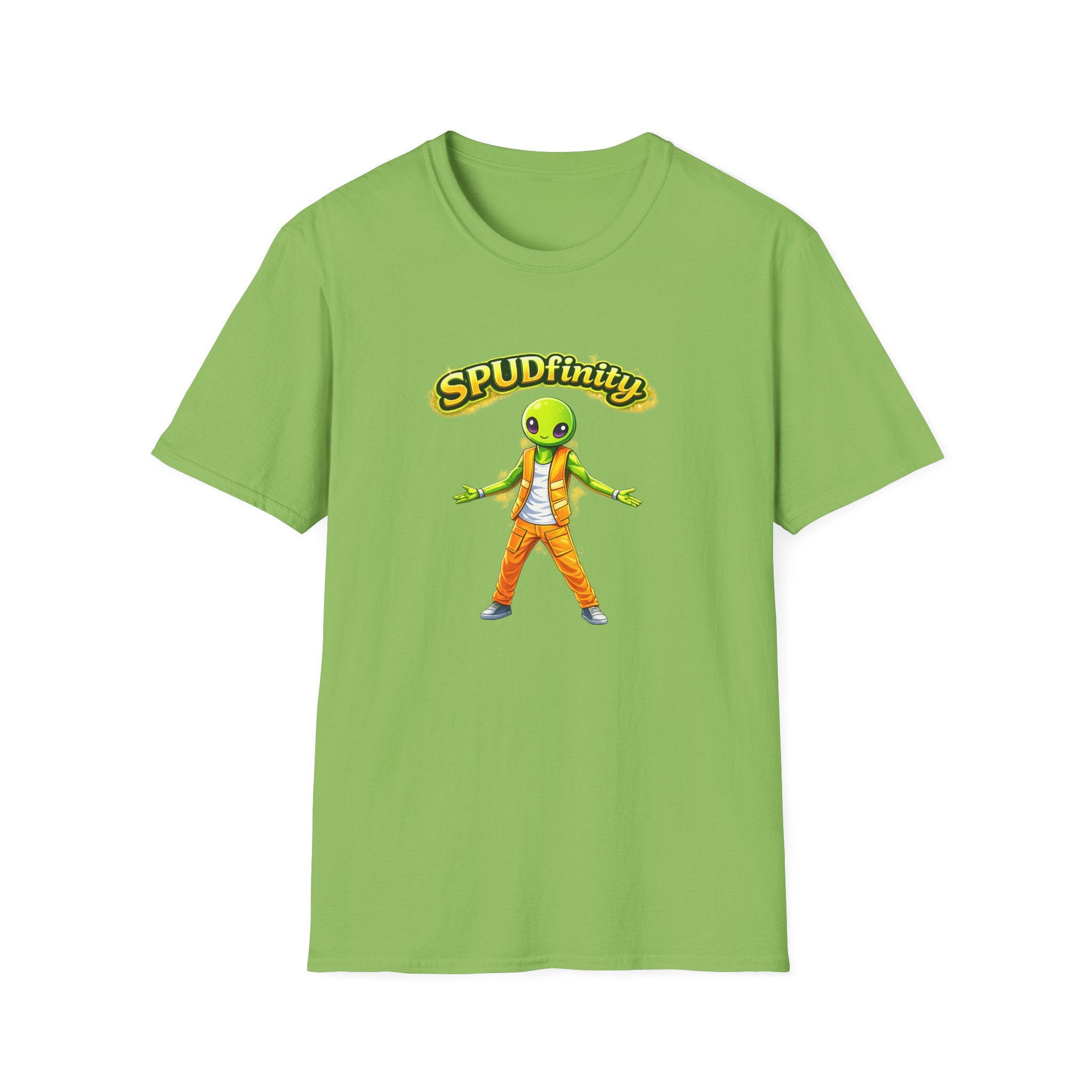 SPUDfinity Alien Kartoffel Gaming T-Shirt 5 Farben 100% Baumwolle