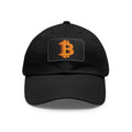Bitcoin Believer Hat Twill Cap with B Logo on Leather Patch