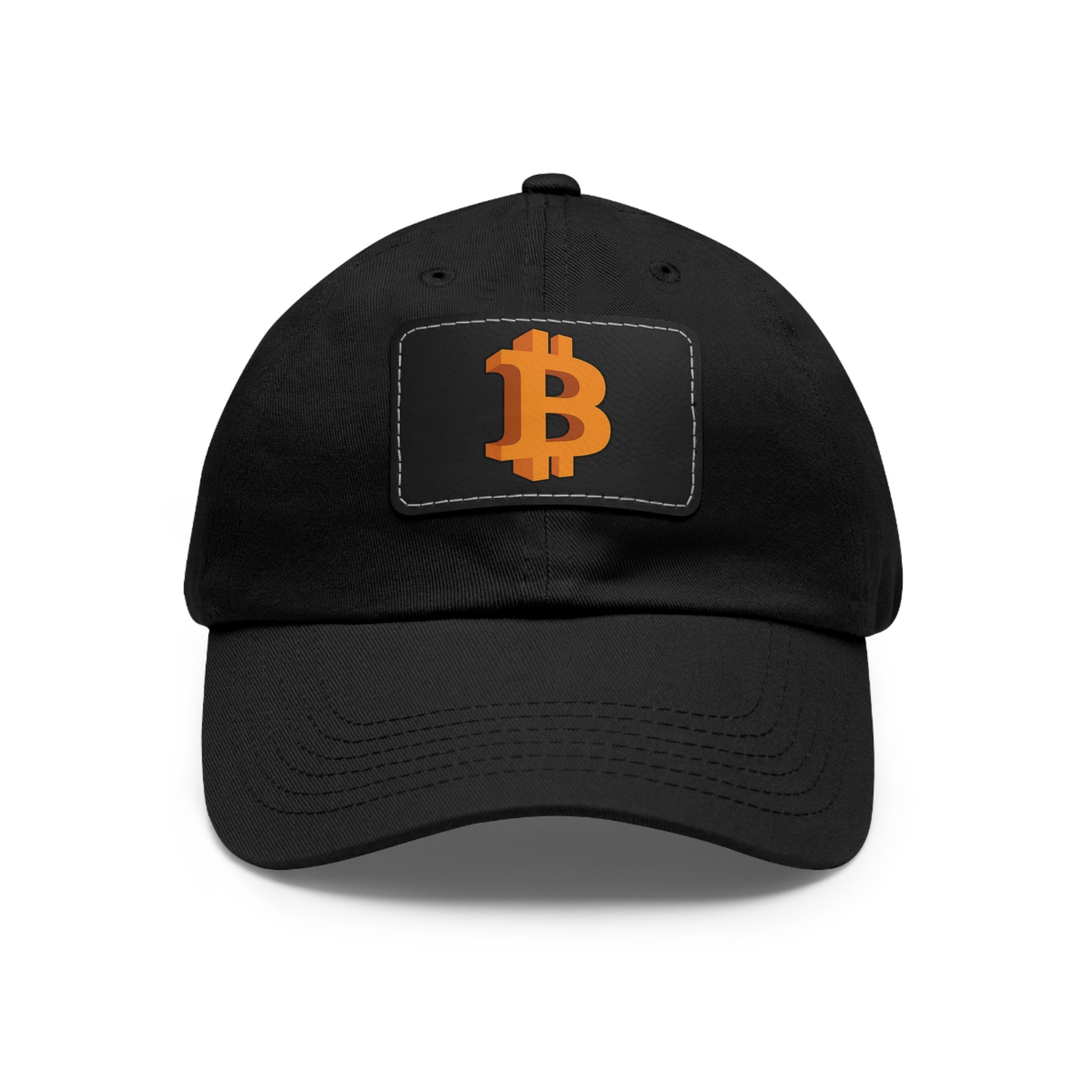 Bitcoin Believer Hat Twill Cap with B Logo on Leather Patch