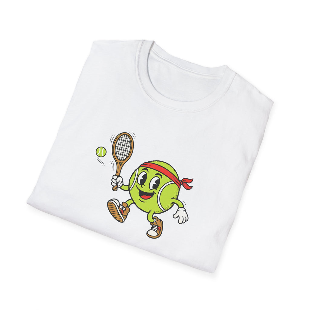 Cute Tennis Ball Mascot TShirt Funny Tennis Shirt Tennis Player Gift Tennis Lover Apparel 8 colors 100% cotton