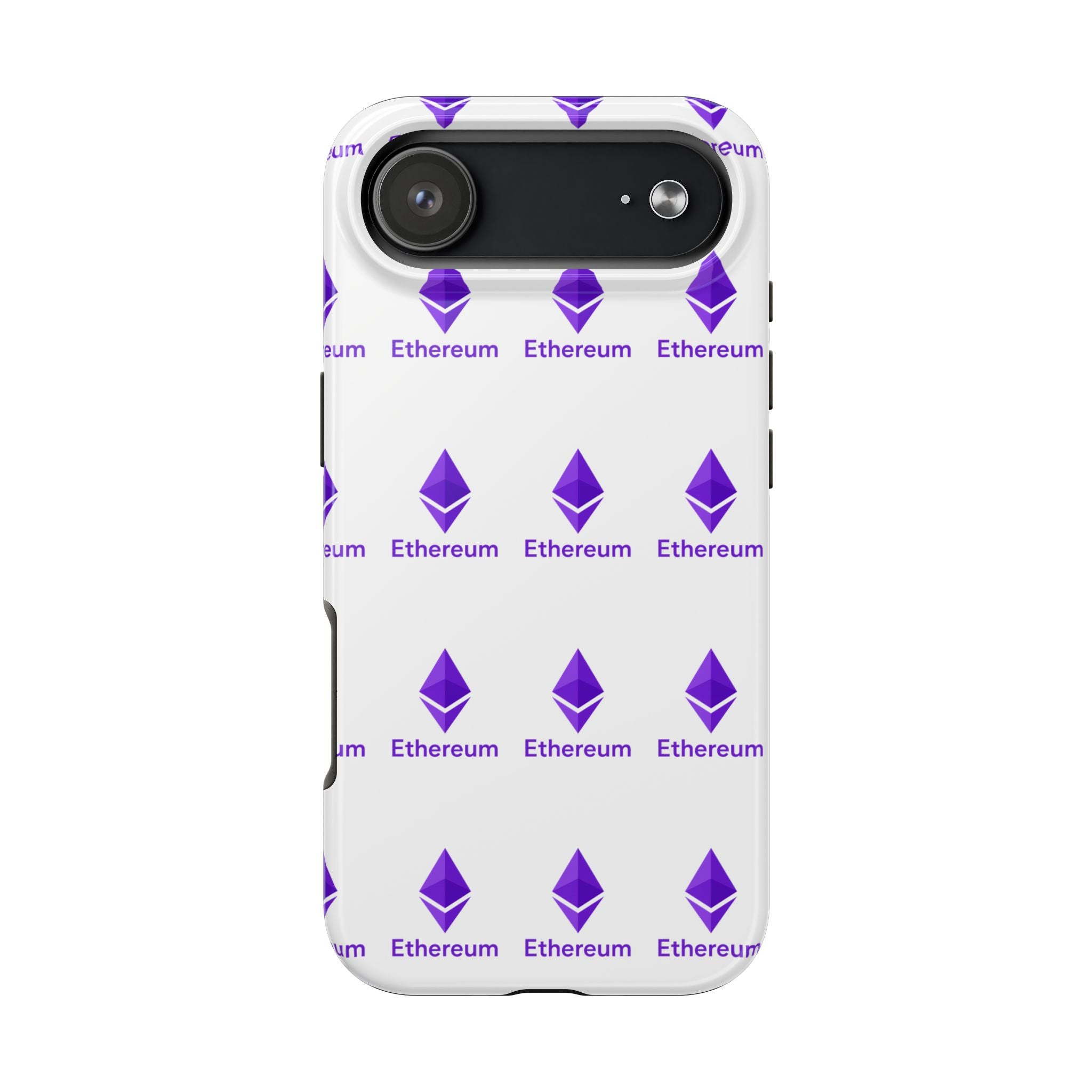 Ethereum Tough Phone Case Crypto iPhone Samsung Case Glossy Protective Phone Cover Impact Resistant ETH Case