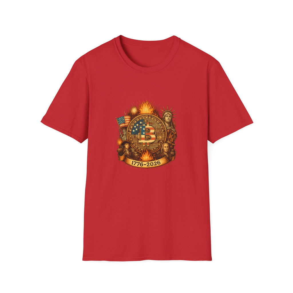 Bitcoin Patriotic Power T-Shirt Tee American Crypto Revolution 6 colors 100% cotton