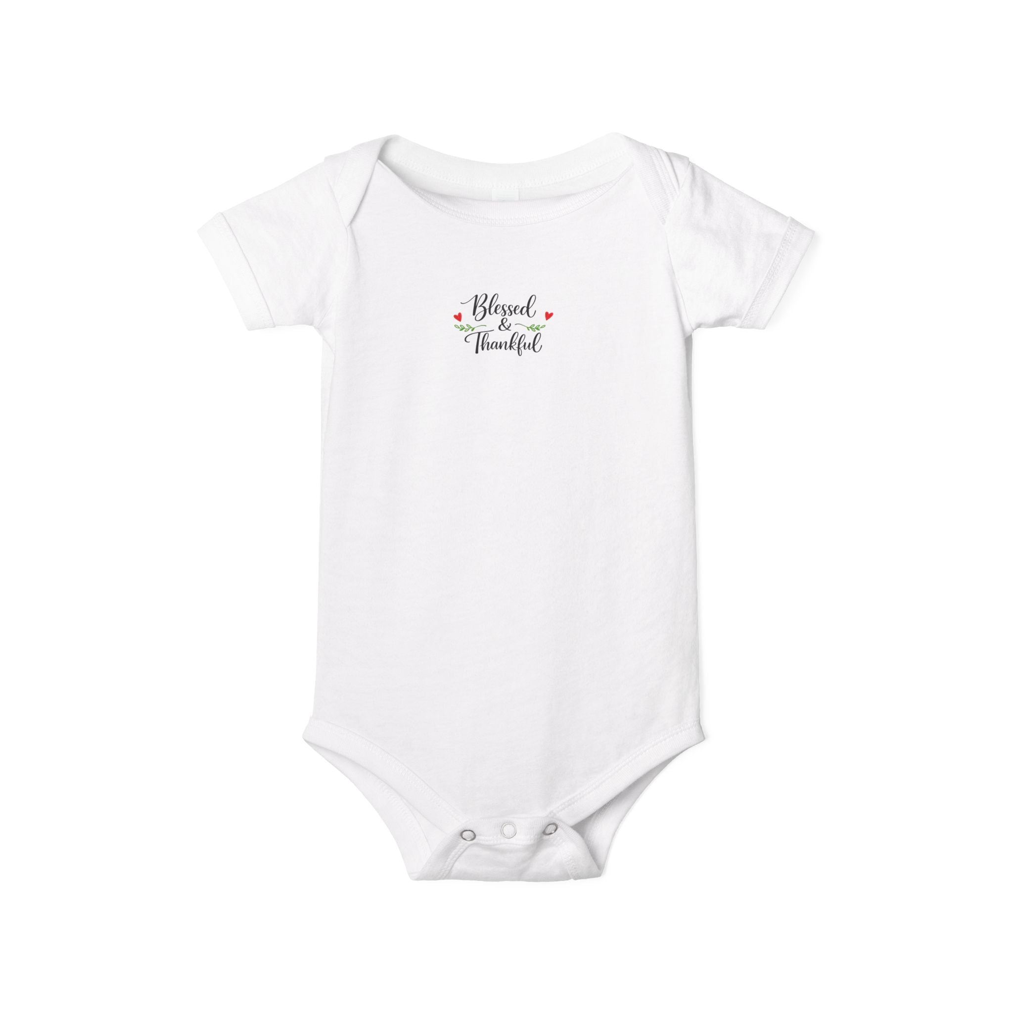 Blessed & Thankful Baby Onesie Cute Christian Baby Bodysuit Faith Baby Shower Gift Religious Infant Clothes 7 colors 100% cotton