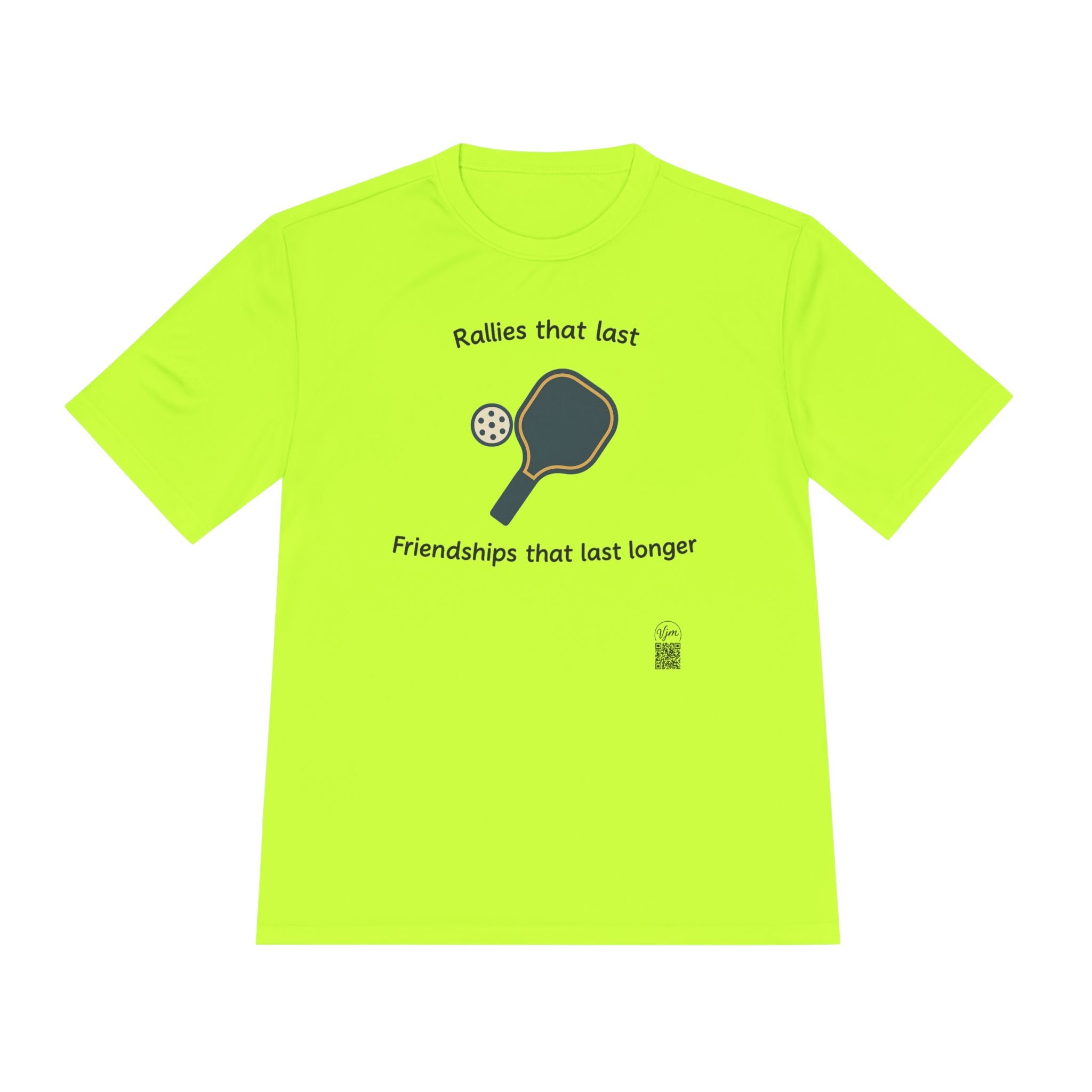 Pickleball Friendships Moisture Sport-Tek T-Shirt Tee 6 colors 100% polyester