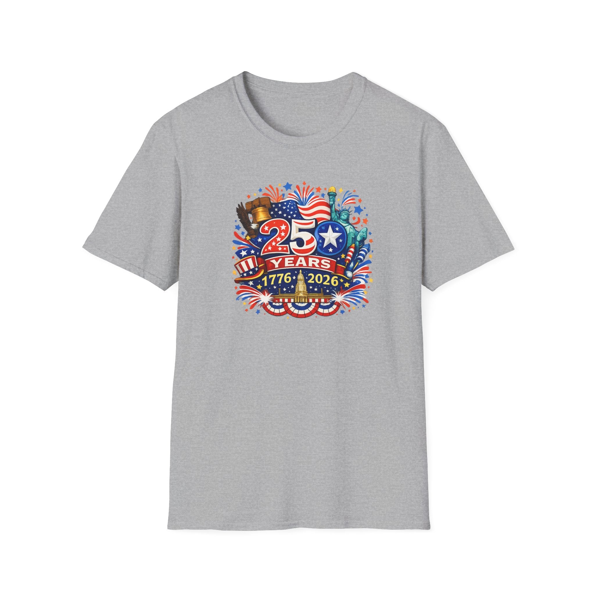 USA 250th Anniversary Shirt 1776-2026 Patriotic TShirt Fourth of July Independence Day Tee America 250 Years 8 colors 100% cotton