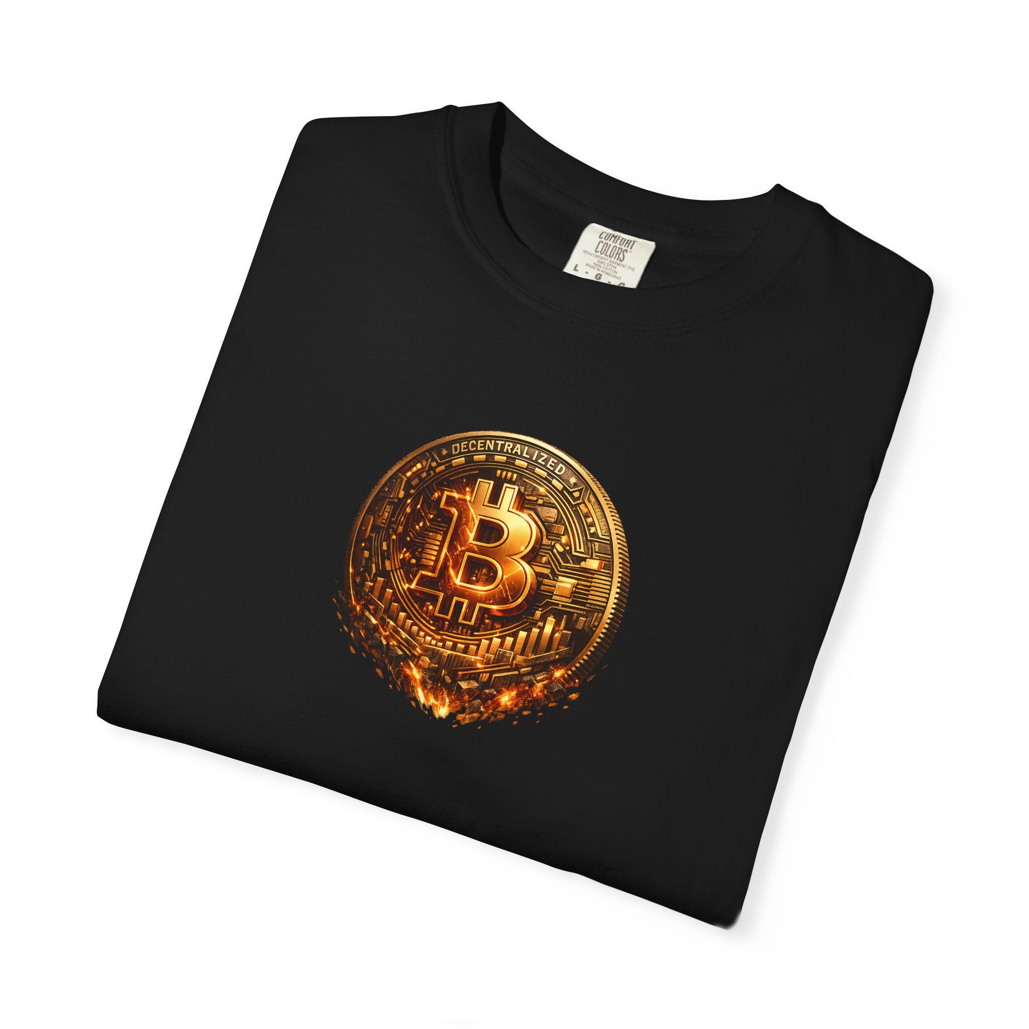 Melting Bitcoin Coin TShirt Digital Currency Shirt Bitcoin Fan Gift Blockchain Crypto Apparel 8 colors 100% cotton