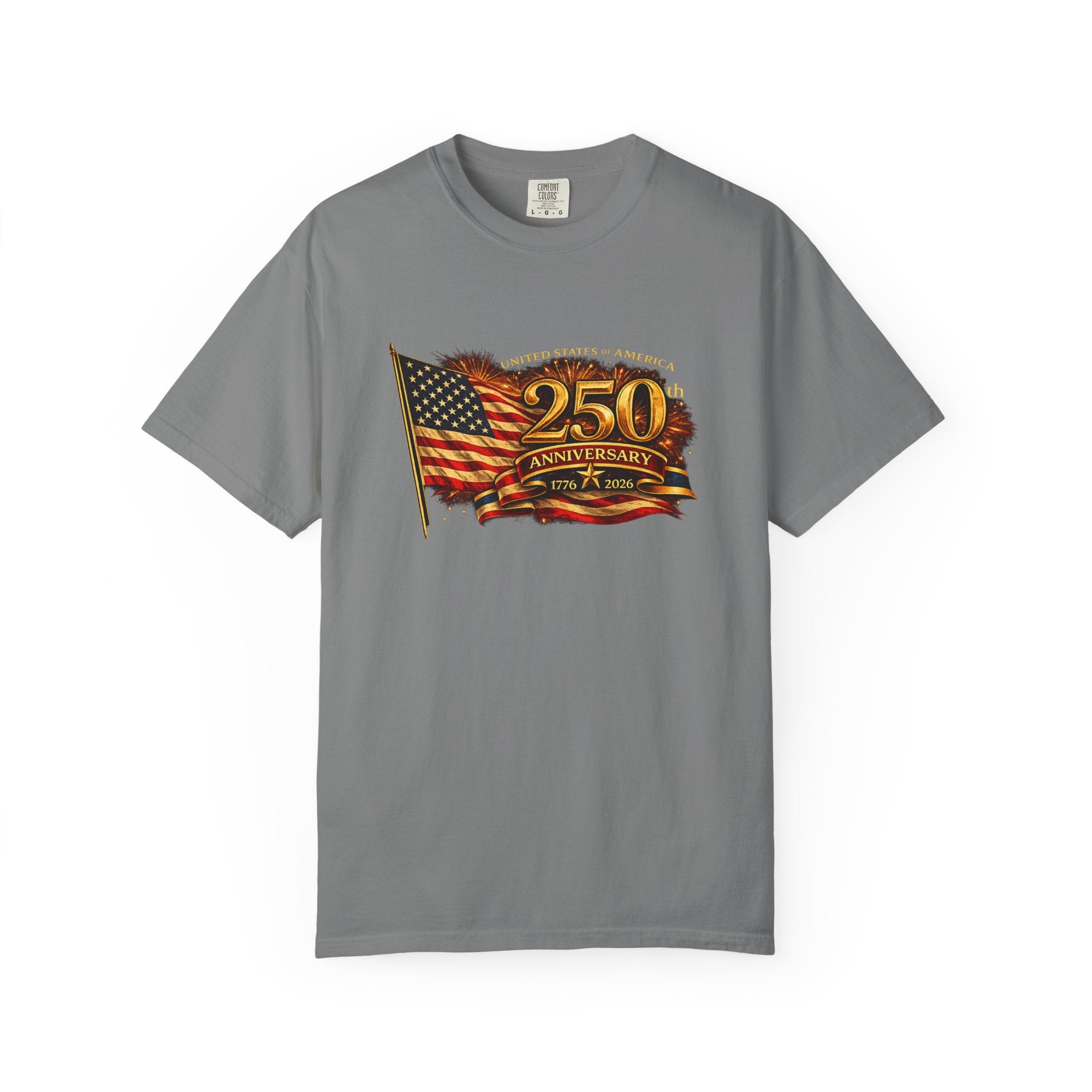 USA 250th Anniversary Shirt 1776-2026 Patriotic American Flag Tee Matching Couple 4th of July Tee America Gift 8 colors 100% cotton