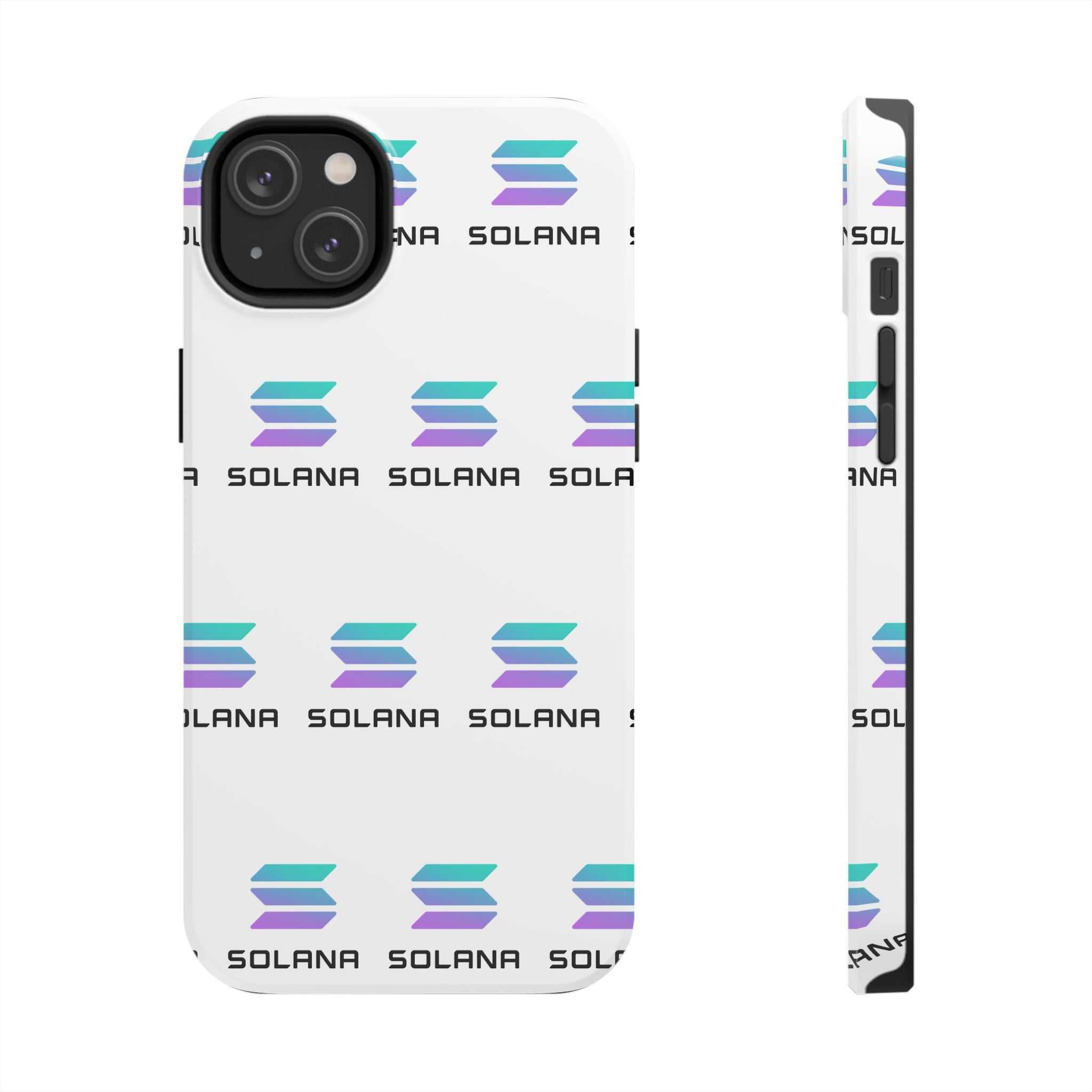 Solana Tough Phone Case Crypto Phone Case iPhone and Samsung Case Glossy Protective Cover SOL Phone Case