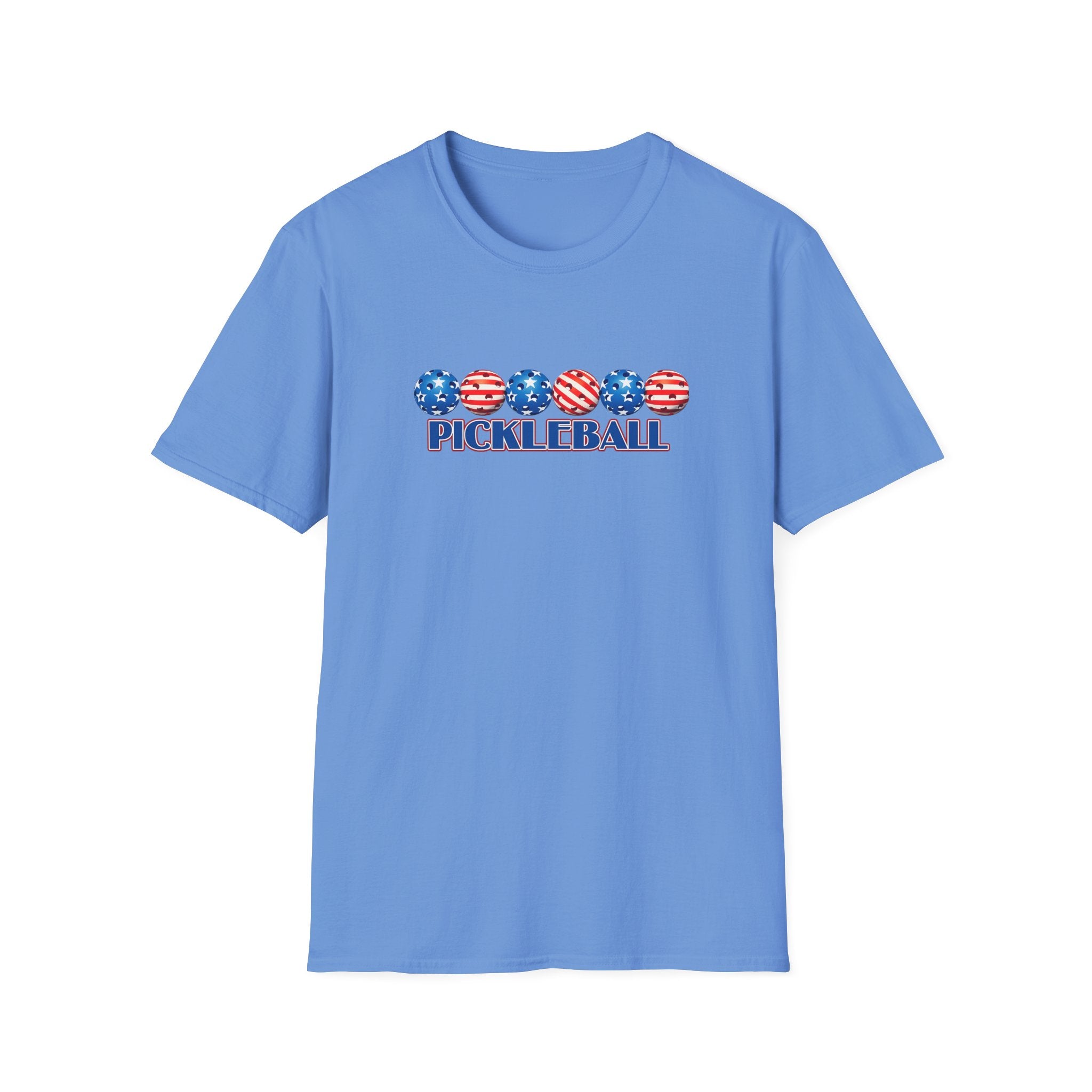Patriotic Pickleball Shirt USA American Flag Pickleball Tee July 4th Pickleball Gift Pickleball Player Shirt 6 colors 100% cotton