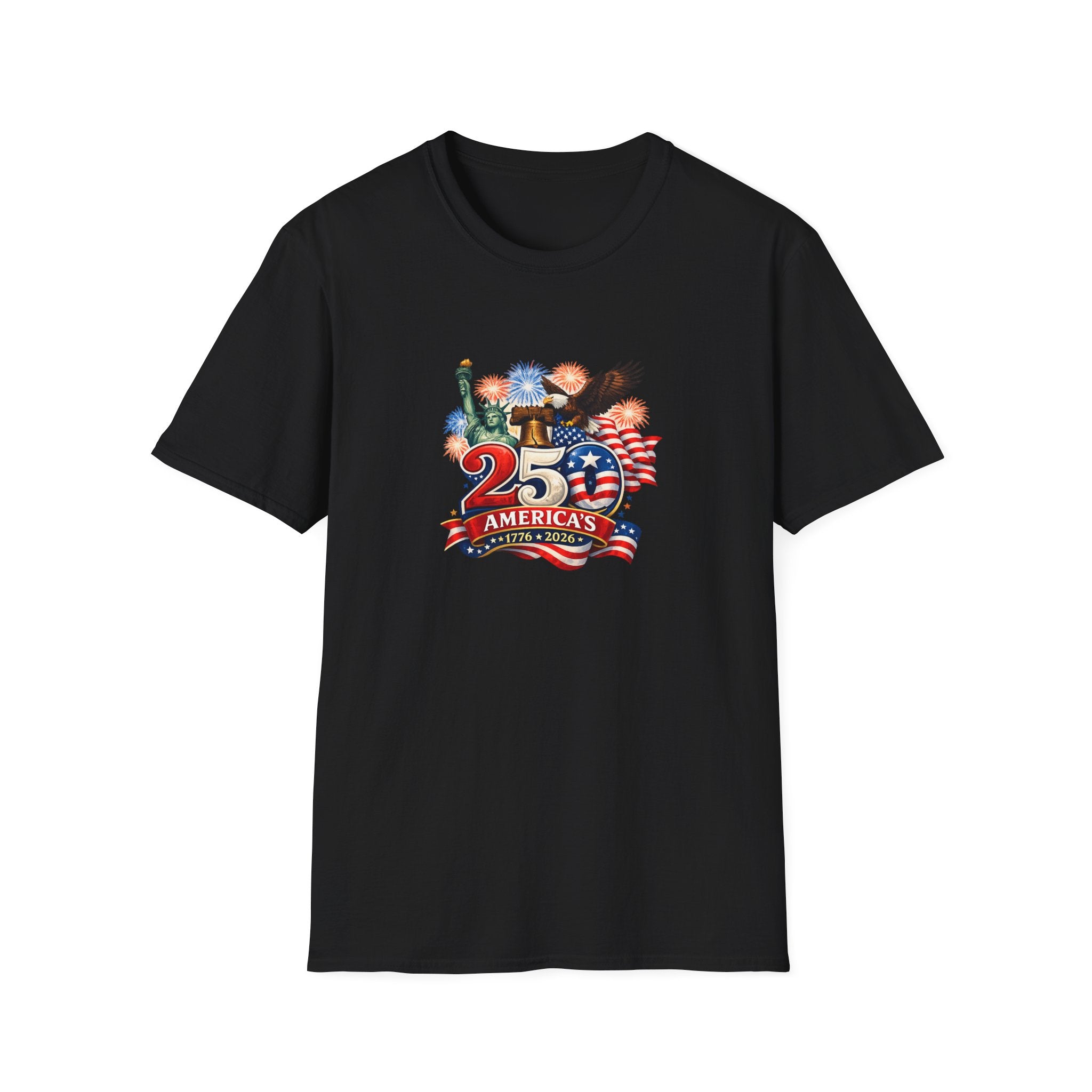 America 250 Shirt Patriotisches 1776-2026 T-Shirt USA Jubiläums-T-Shirt Fourth of July Shirt Rot Weiß Blau T-Shirt 7 Farben 100% Baumwolle