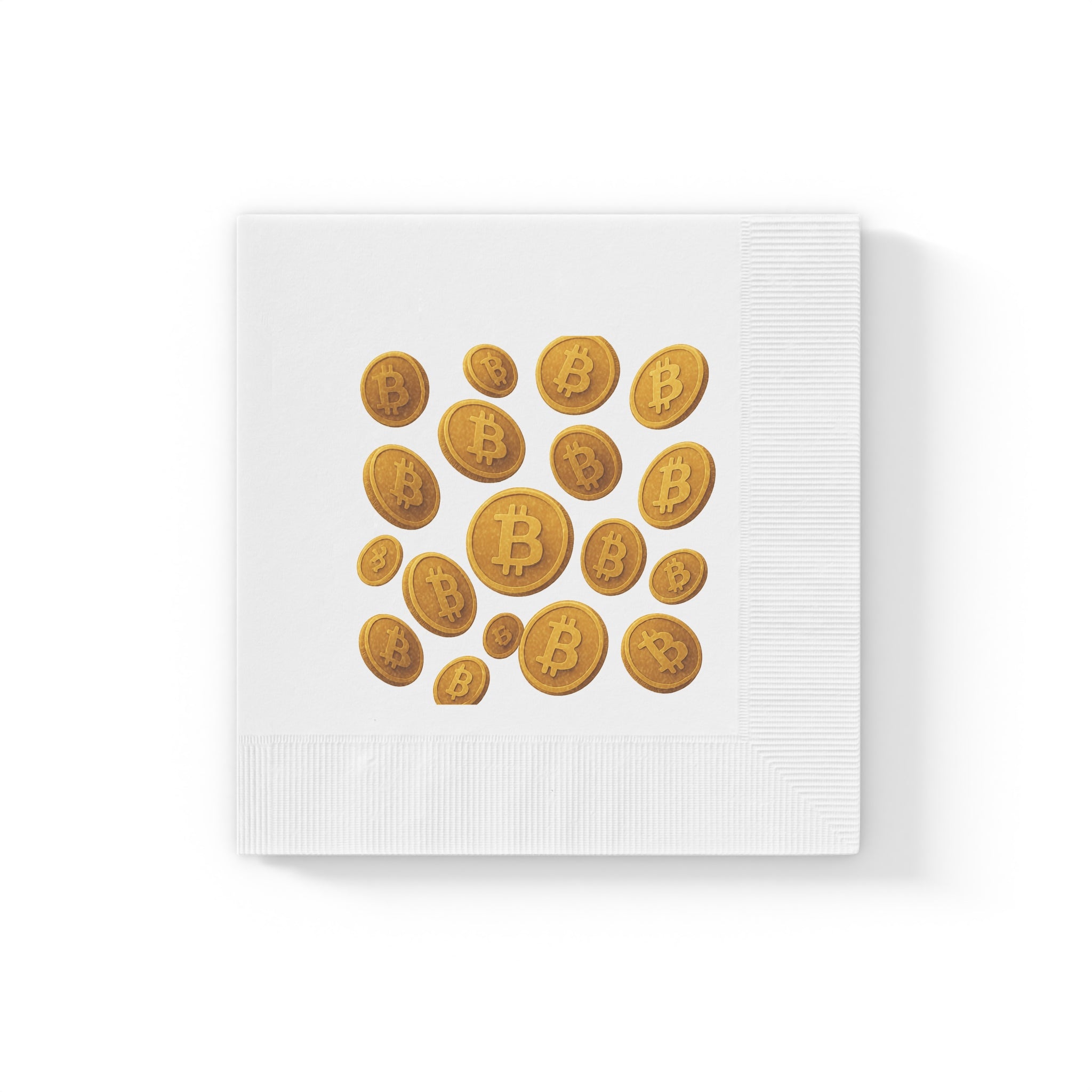 Floating Bitcoin Party Napkins Crypto Napkins Bitcoin Decor Crypto Party Supplies Crypto Tableware (50 or 100 Count) 2 sizes
