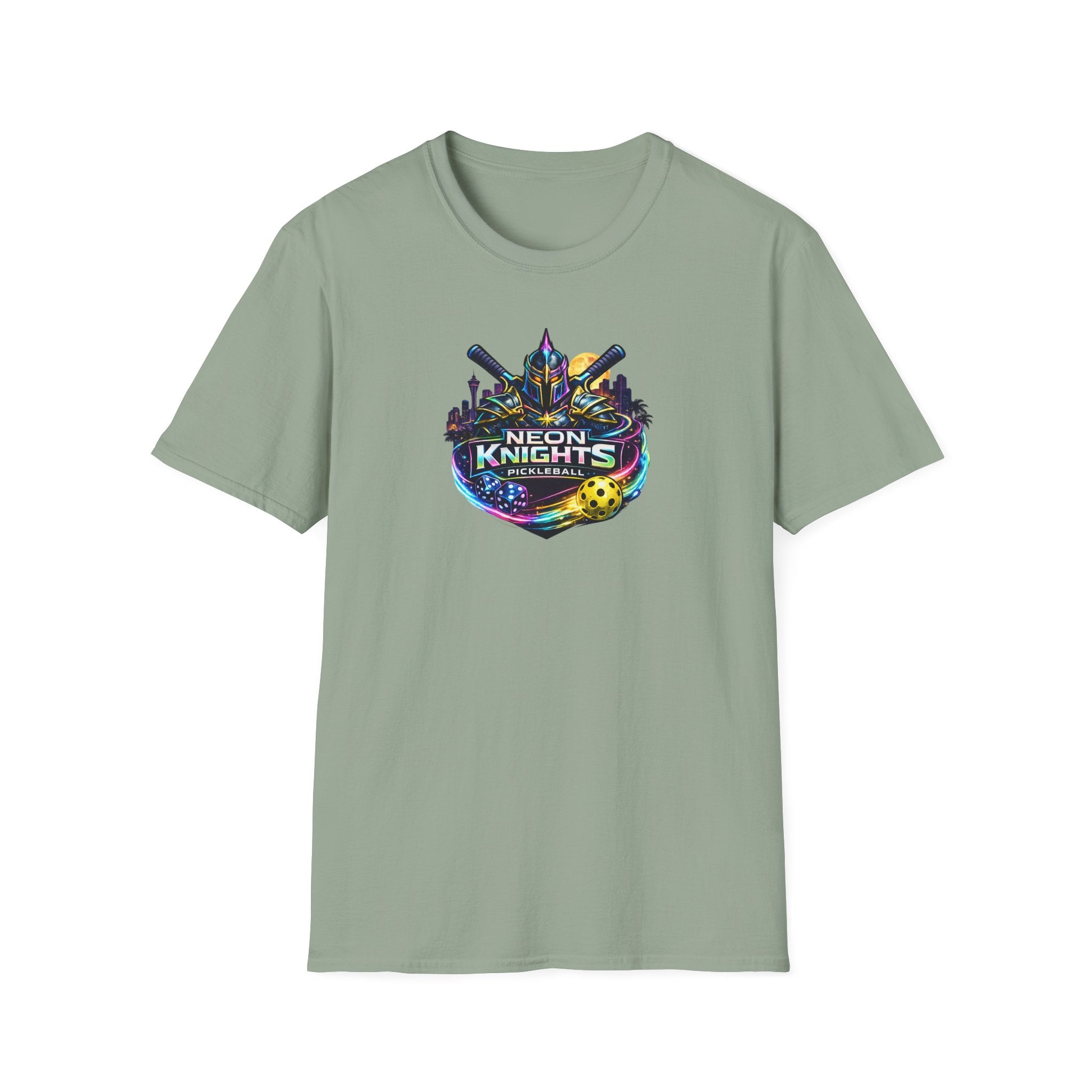 Neon Knights Pickleball Shirt | Vegas Inspired Pickleball T-Shirt | Gift for Pickleball Player | 9 colors - 100% cotton