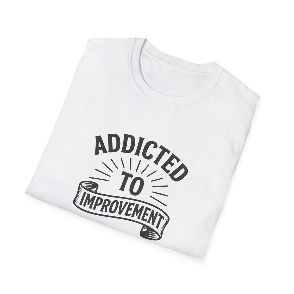 Always Leveling Up Motivational T-Shirt Addicted to Improvement Tee Positive Mindset Clothing for Men & Women 8 colors 100% cotton