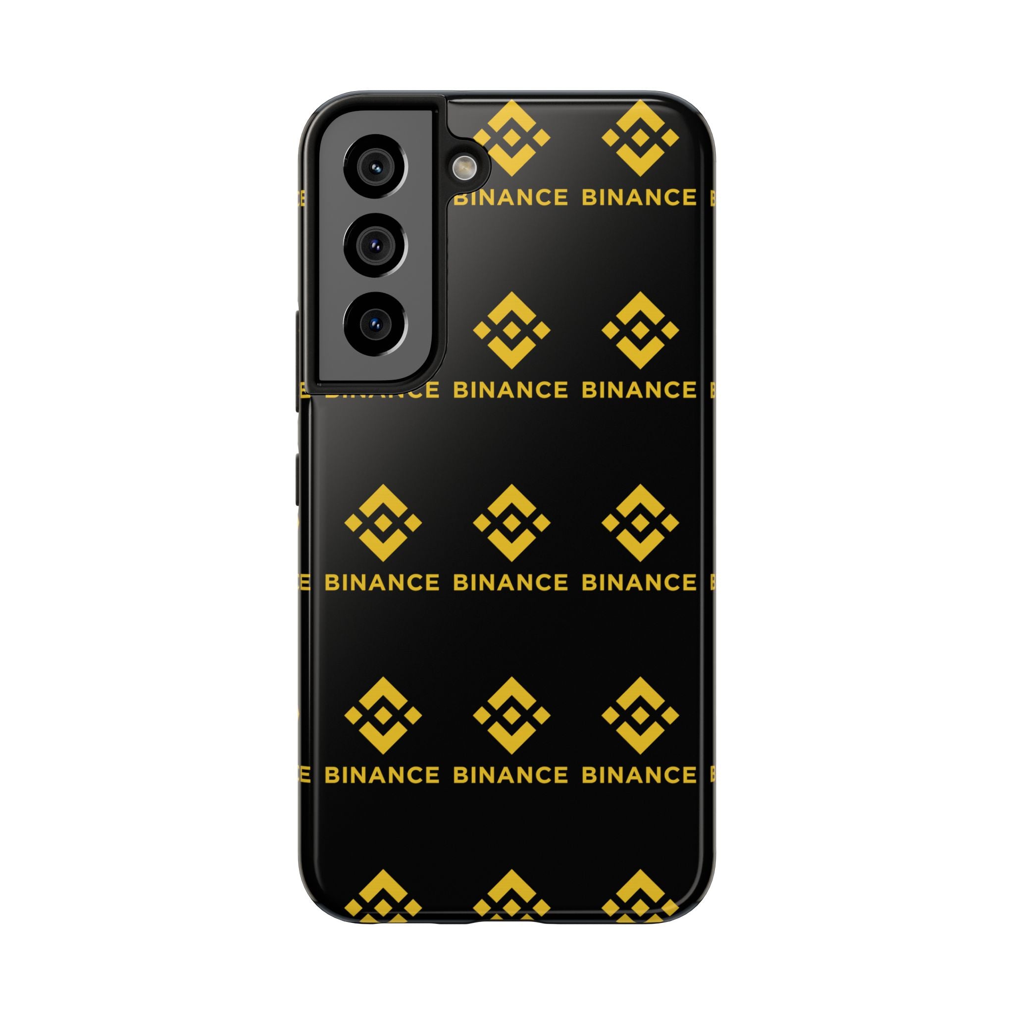 Binance Tough Phone Case BNB Crypto Phone Case iPhone and Samsung Case Glossy Protective Cover Binance Logo Case