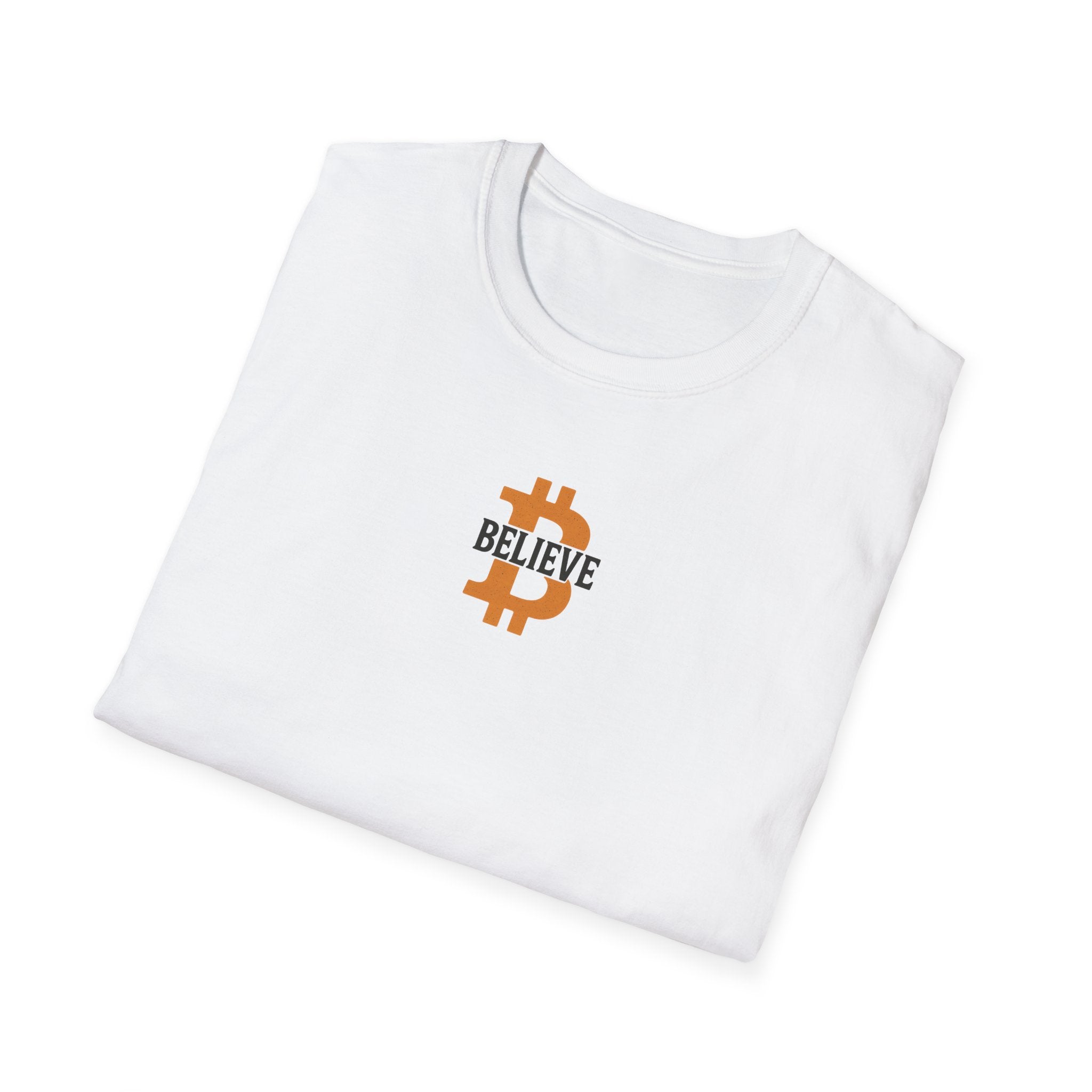 Believe in Bitcoin T-Shirt Tee Wear the Movement with Bold Faith in the Future 5 colors 100% cotton