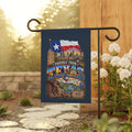 SatsandStripes.com Proudly From Texas Garden Flag 12 x 18 – Lone Star State Bluebonnets, Cowboy & Ranch Yard Decor