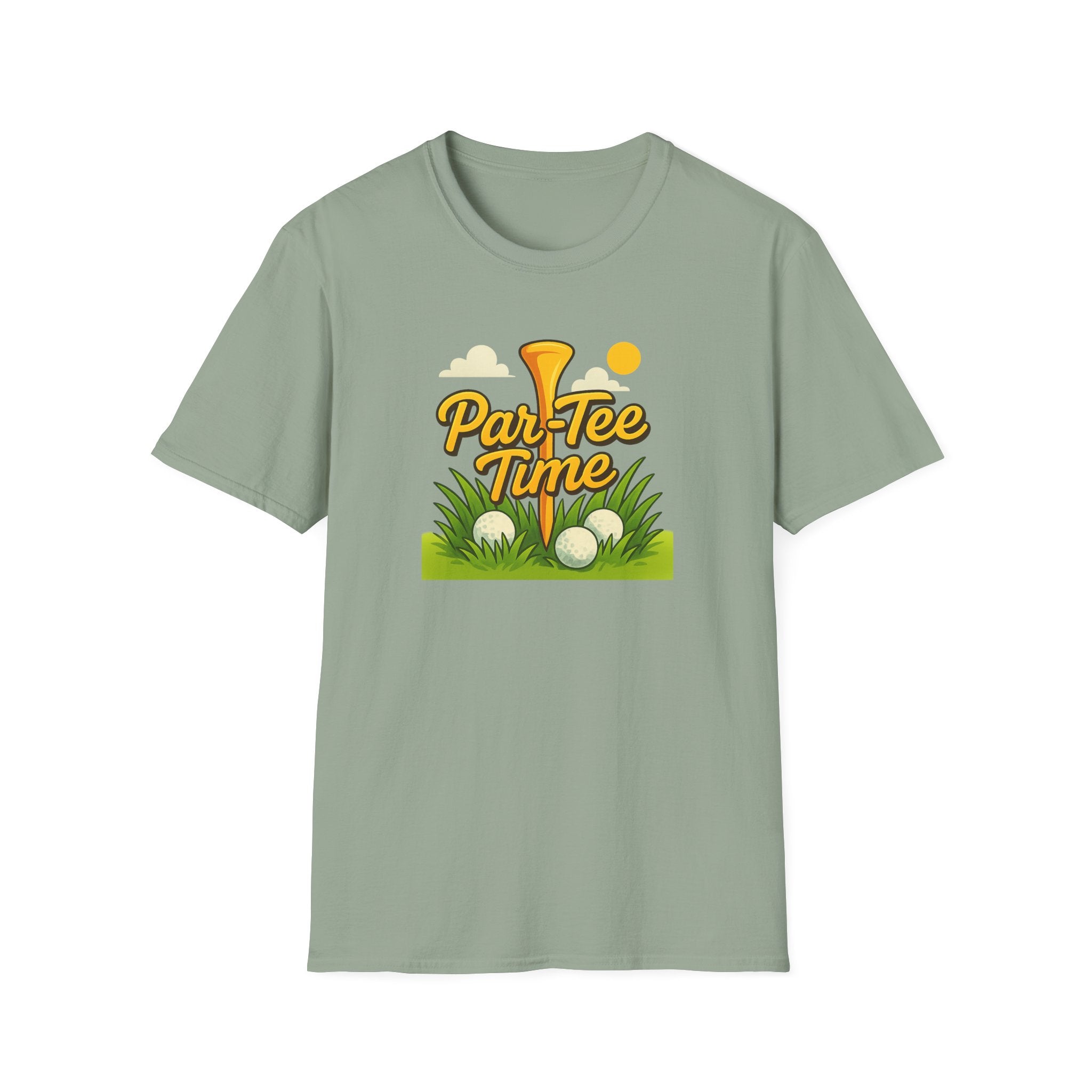 Funny Golf T-Shirt Par-Tee Time Golfing Shirt Golf Gift for Dad 7 colors 100% cotton