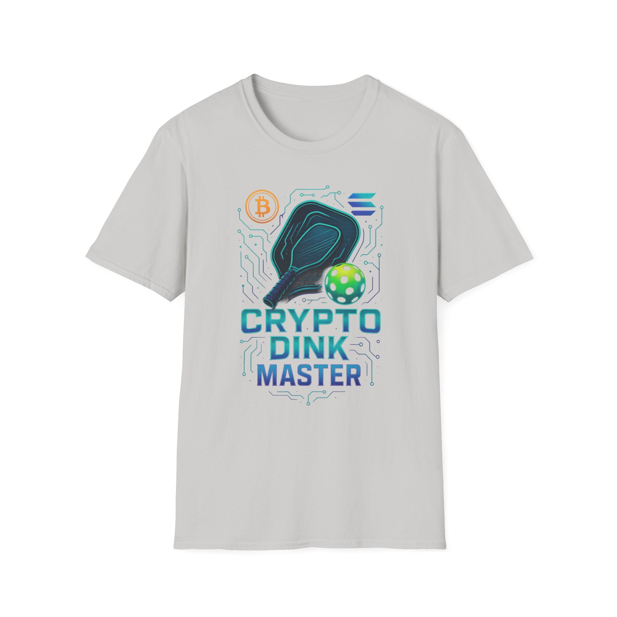Whale of the Pickleball Court Dink Master Bitcoin T-Shirt Tee 7 colors 100% cotton