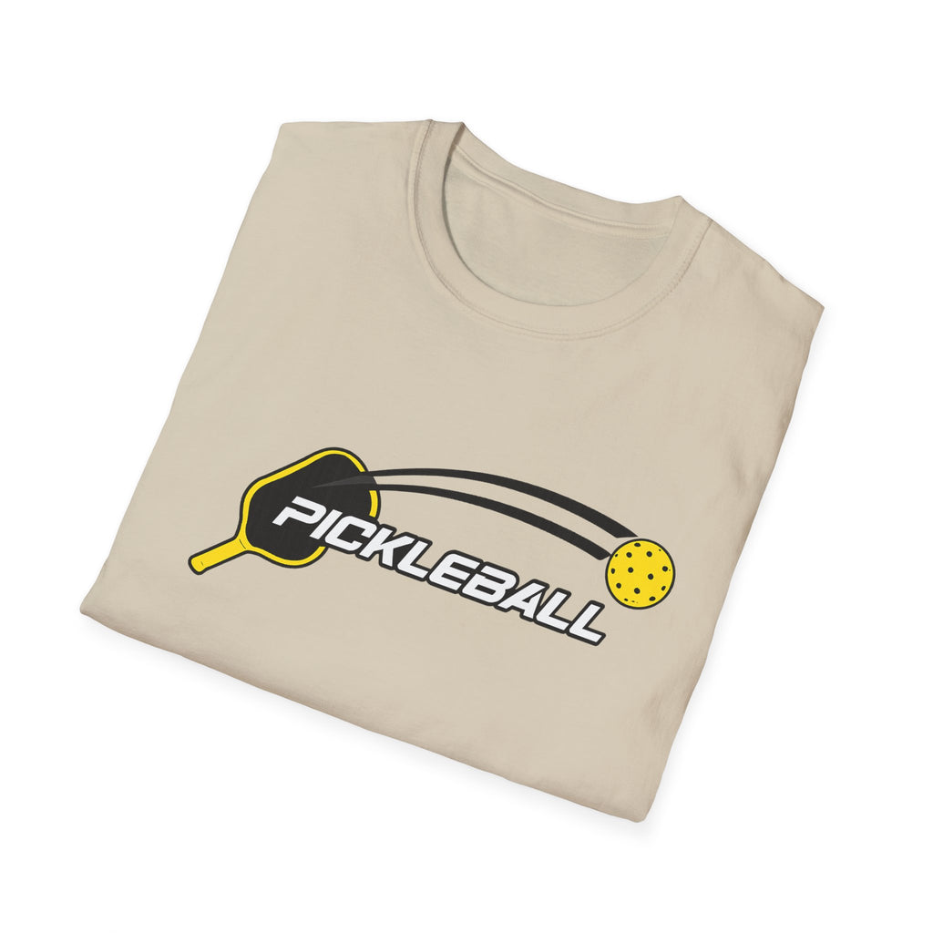 Sats and Stripes Pickleball T-Shirt for Players and Court Legends Pickleball Gift Court Life Sand Folded