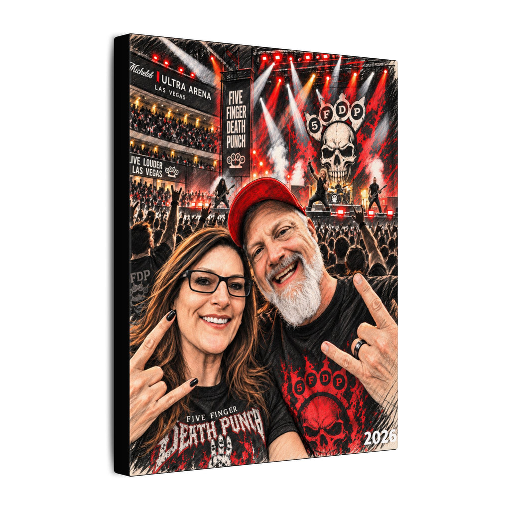Trish & Neil Rock the Night – FFDP Las Vegas Concert Canvas Wall Art (2 sizes)