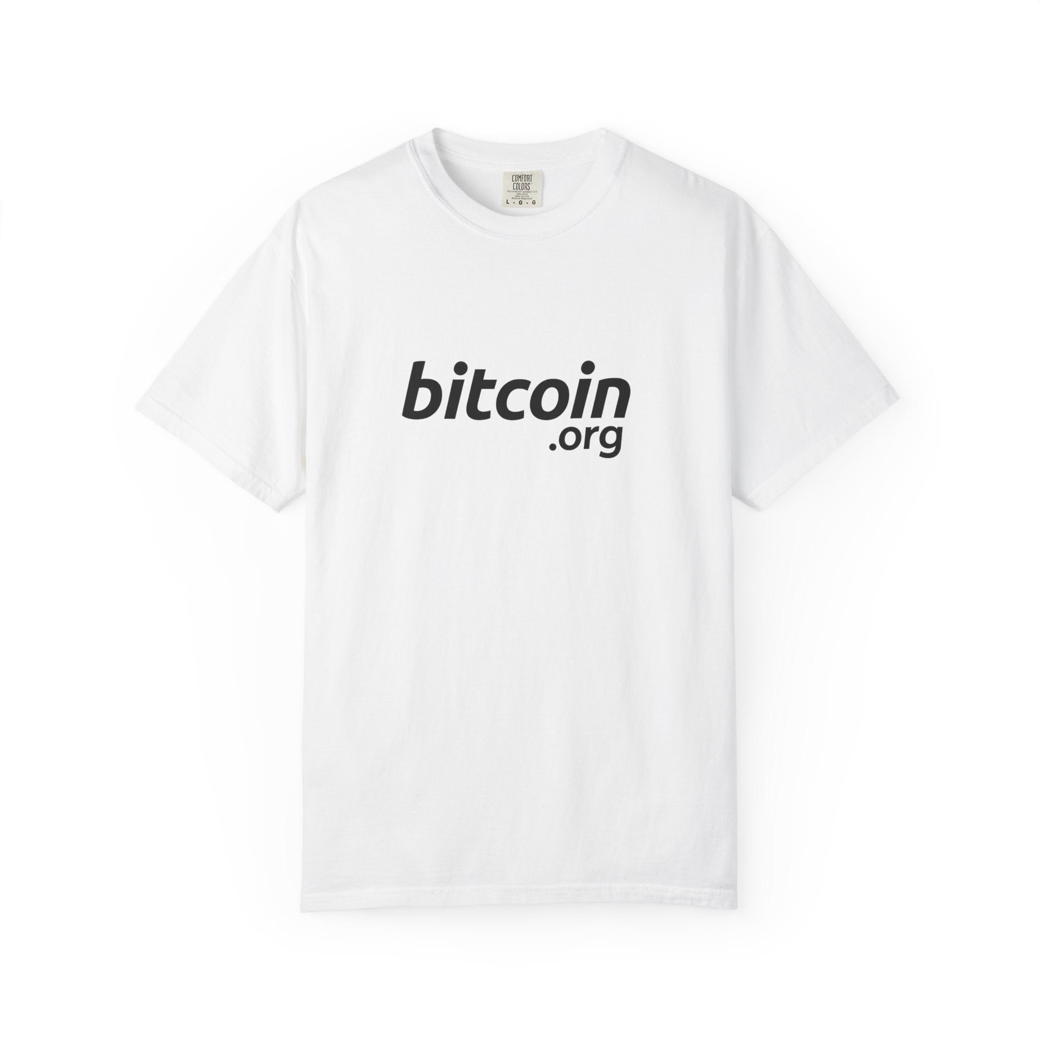 Bitcoin.org Classic T-Shirt Minimalistisches Krypto-Design für echte Überzeugte 2 Farben 100 % Baumwolle