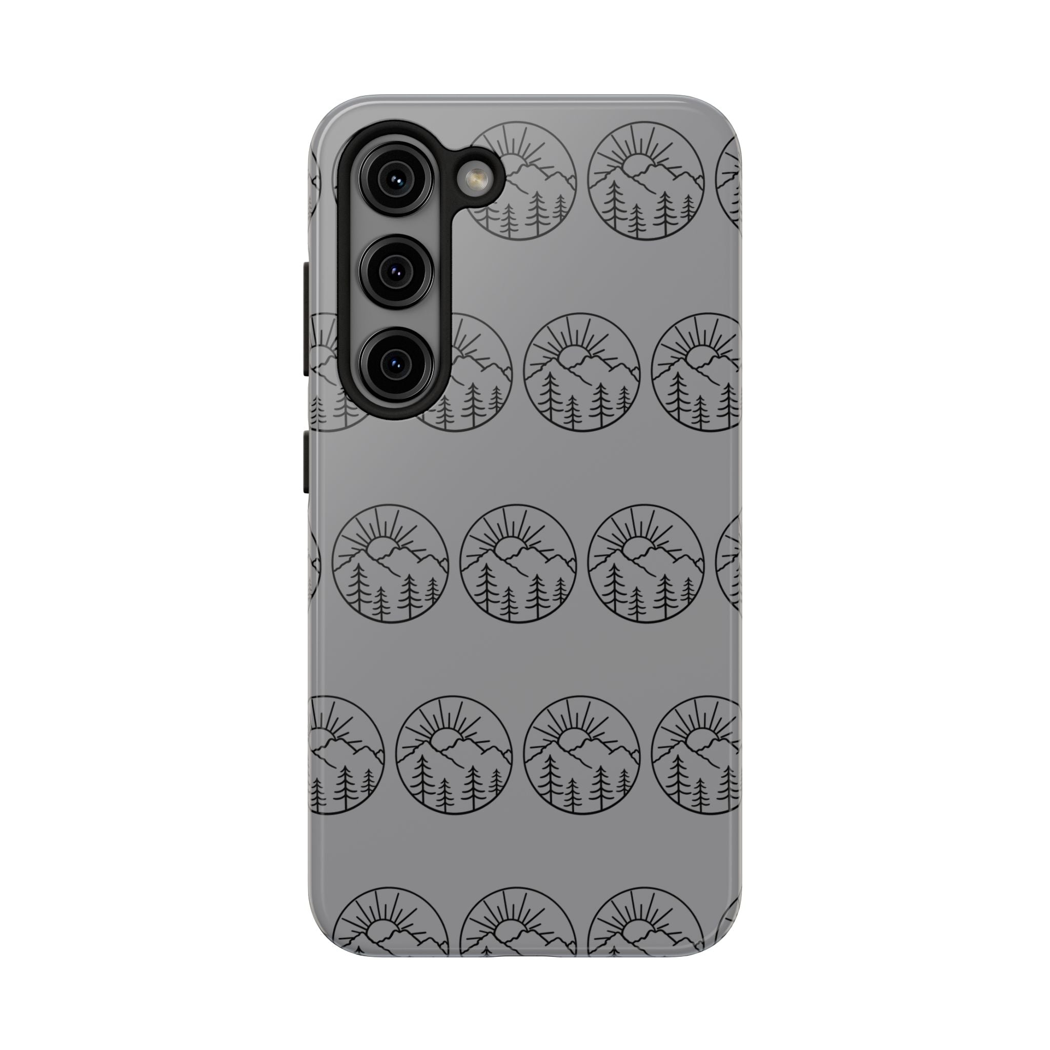 Mountain Sunset Tough Phone Case Nature iPhone Samsung Case Glossy Protective Cover Adventure Phone Case