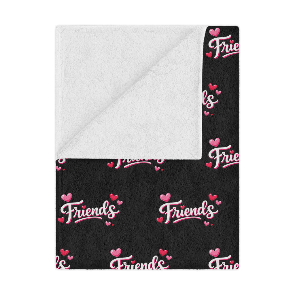 Friends Blanket Cozy Friendship Throw Blanket with Hearts Cute Best Friend Gift Friendship Gift Idea 3 sizes