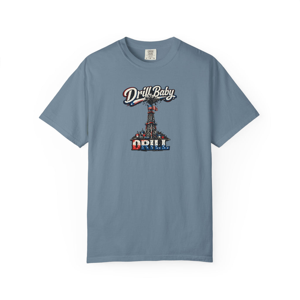 Drill Baby Drill Patriotic Oilfield T-Shirt MAGA Energy Independence Shirt Pro Oil & Gas USA Graphic Tee 8 colors 100% cotton