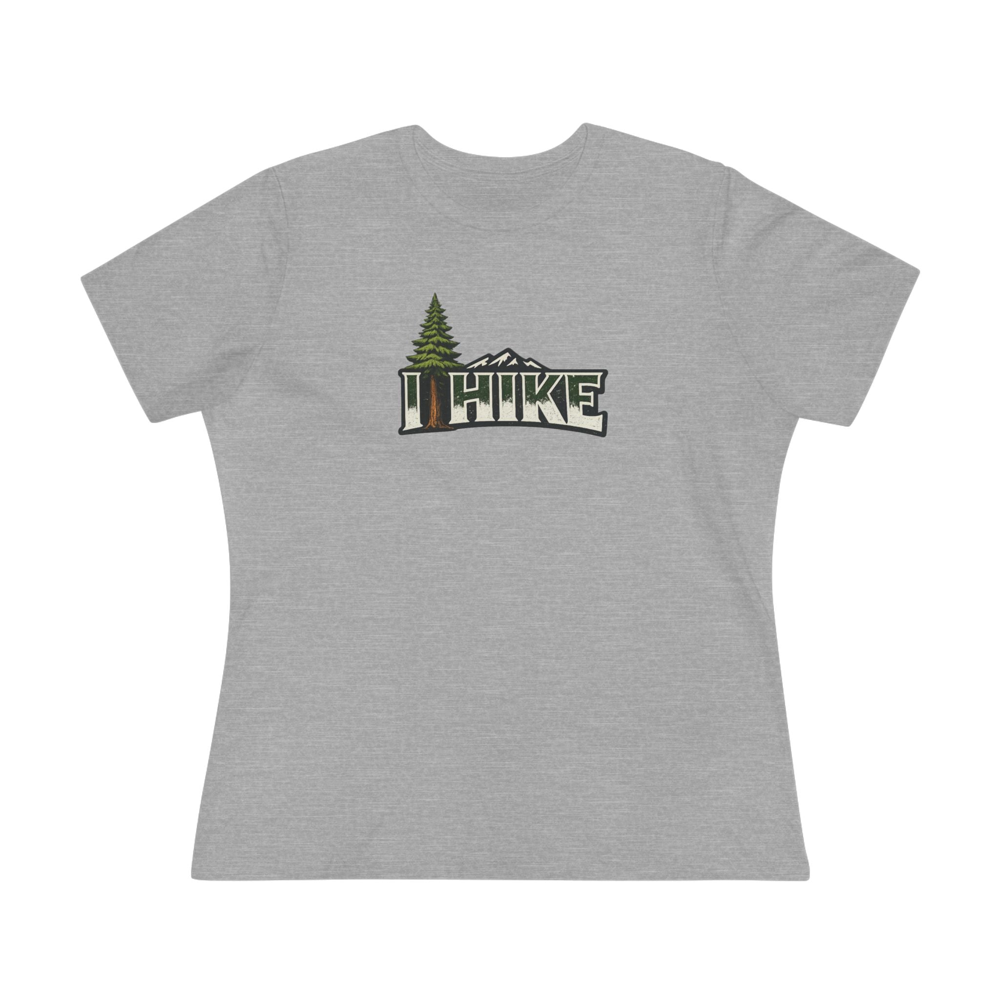 Sats and Stripes I Hike Shirt Vintage Mountain Hiking T-Shirt Outdoor Nature Lover Tee Gift for Hikers Grey
