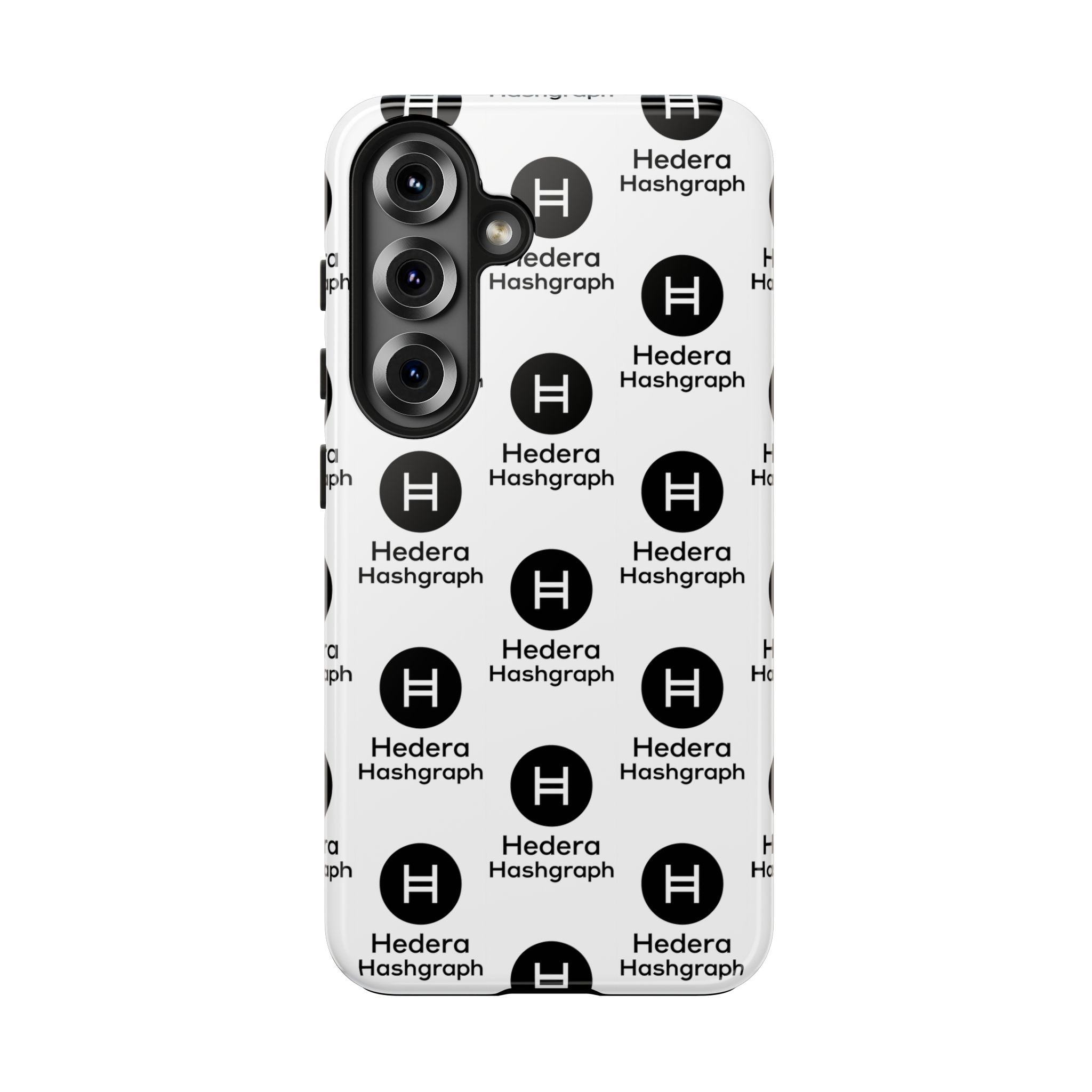 Hedera Hashgraph Tough Phone Case HBAR iPhone Samsung Case Glossy Crypto Phone Cover Impact Resistant Case