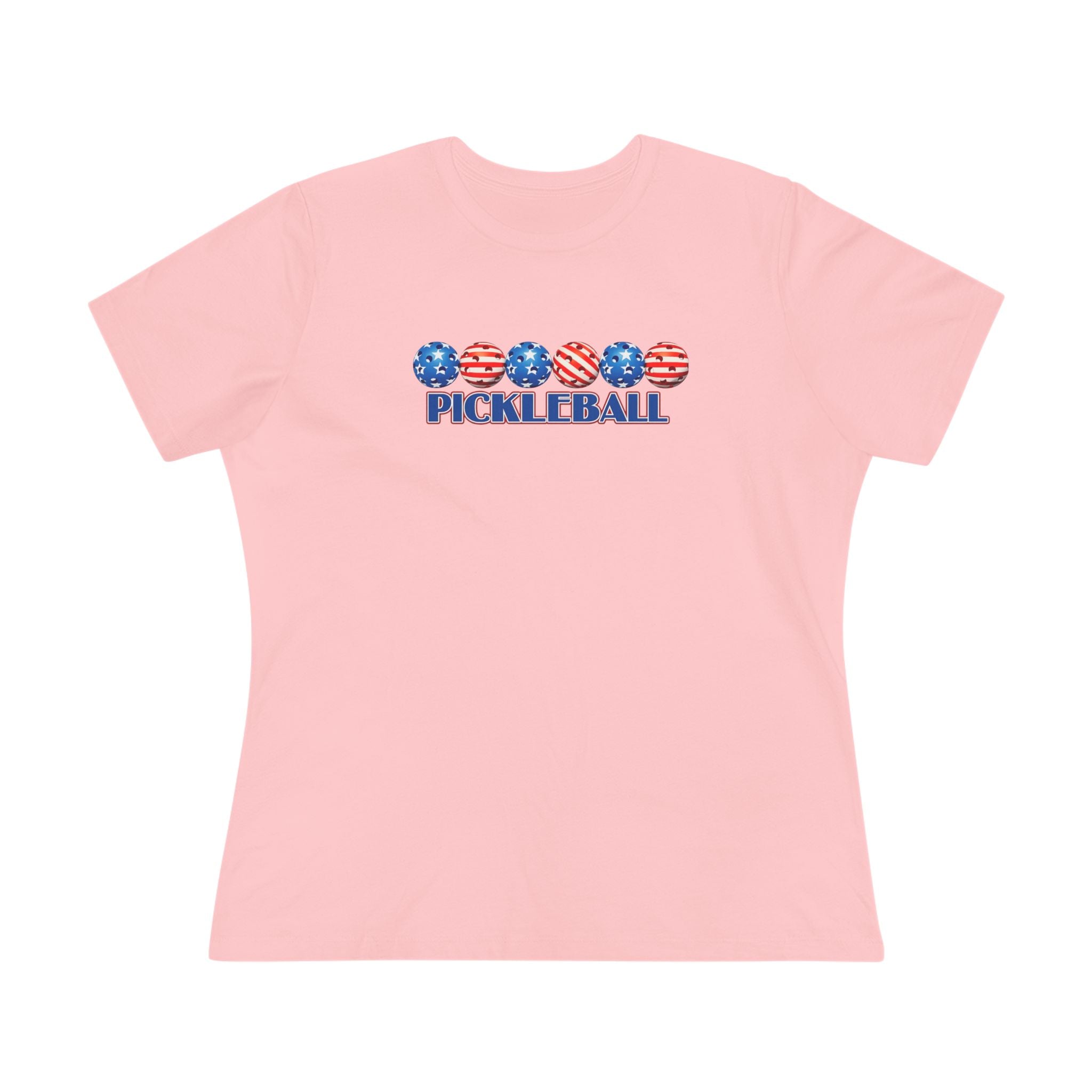 Women's Patriotic Pickleball T-Shirt July 4th Pickleball Gift Pickleball Lover Tee 5 colors 100% cotton