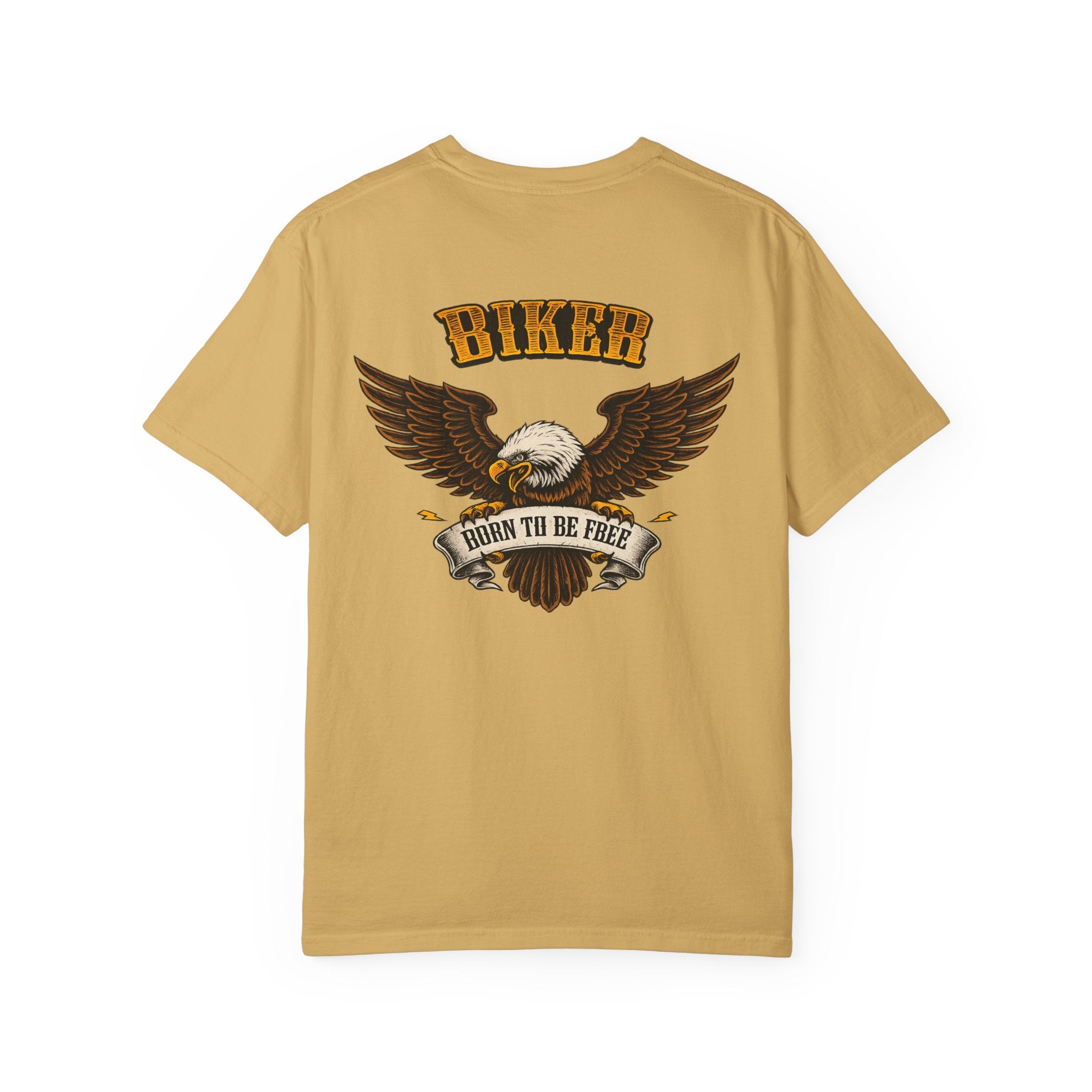 Biker Born to Be Free T-Shirt Eagle Motorcycle Shirt Harley Rider Graphic Tee Freedom Rider Tee 11 colors 100% cotton